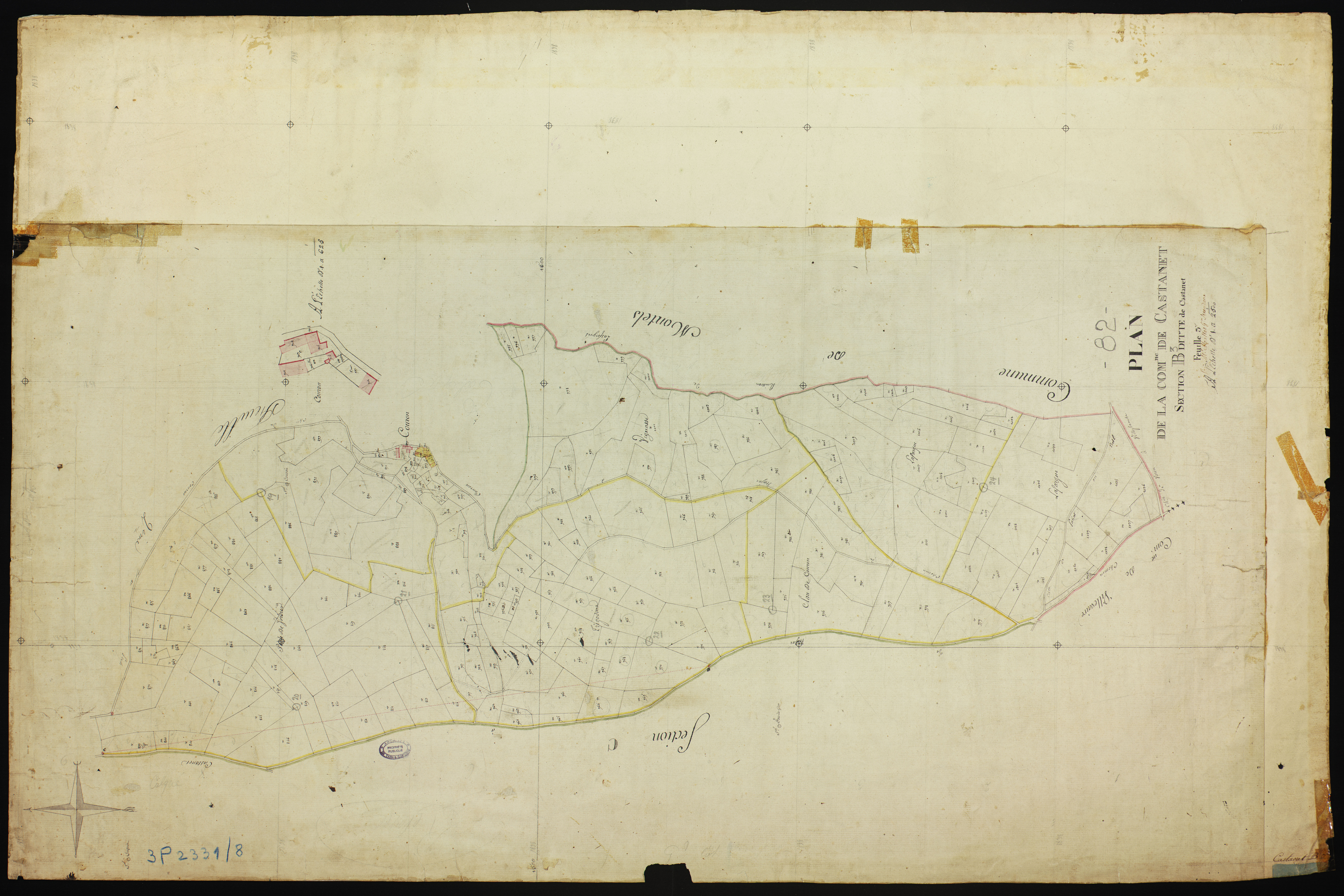 Castanet - Section B - Castanet, 3e feuille
