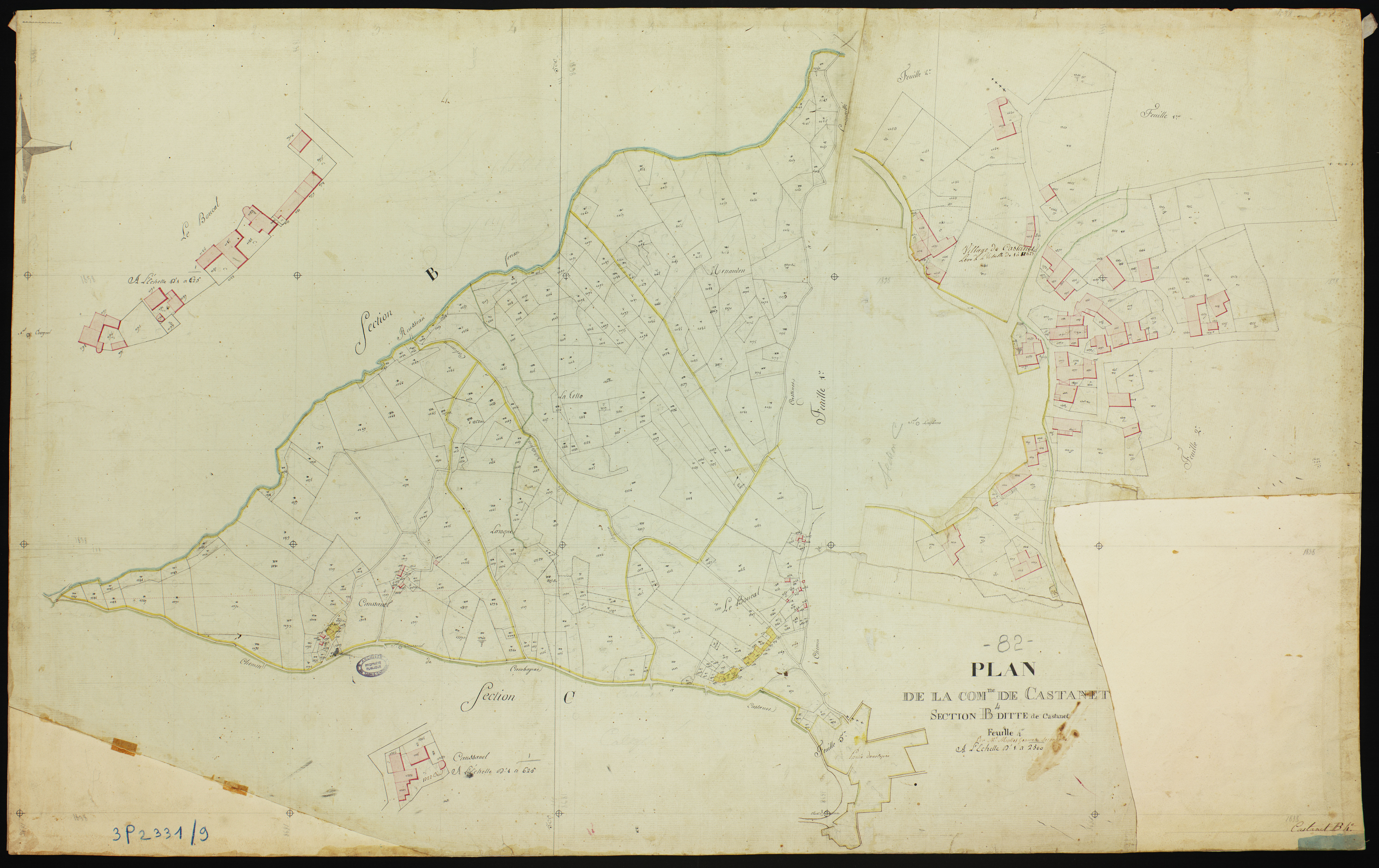 Castanet - Section B - Castanet, 4e feuille