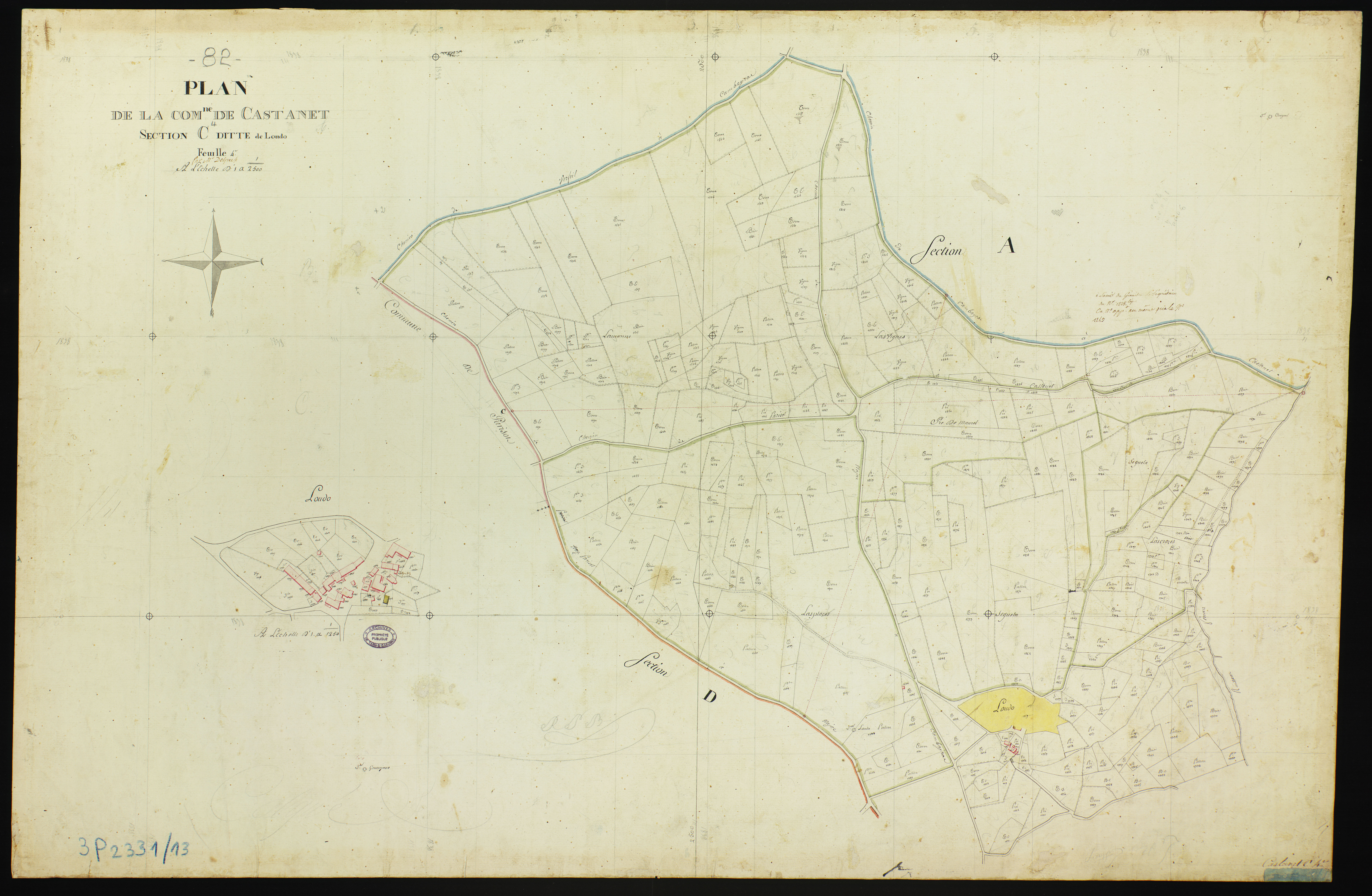 Castanet - Section C - Loudo, 4e feuille