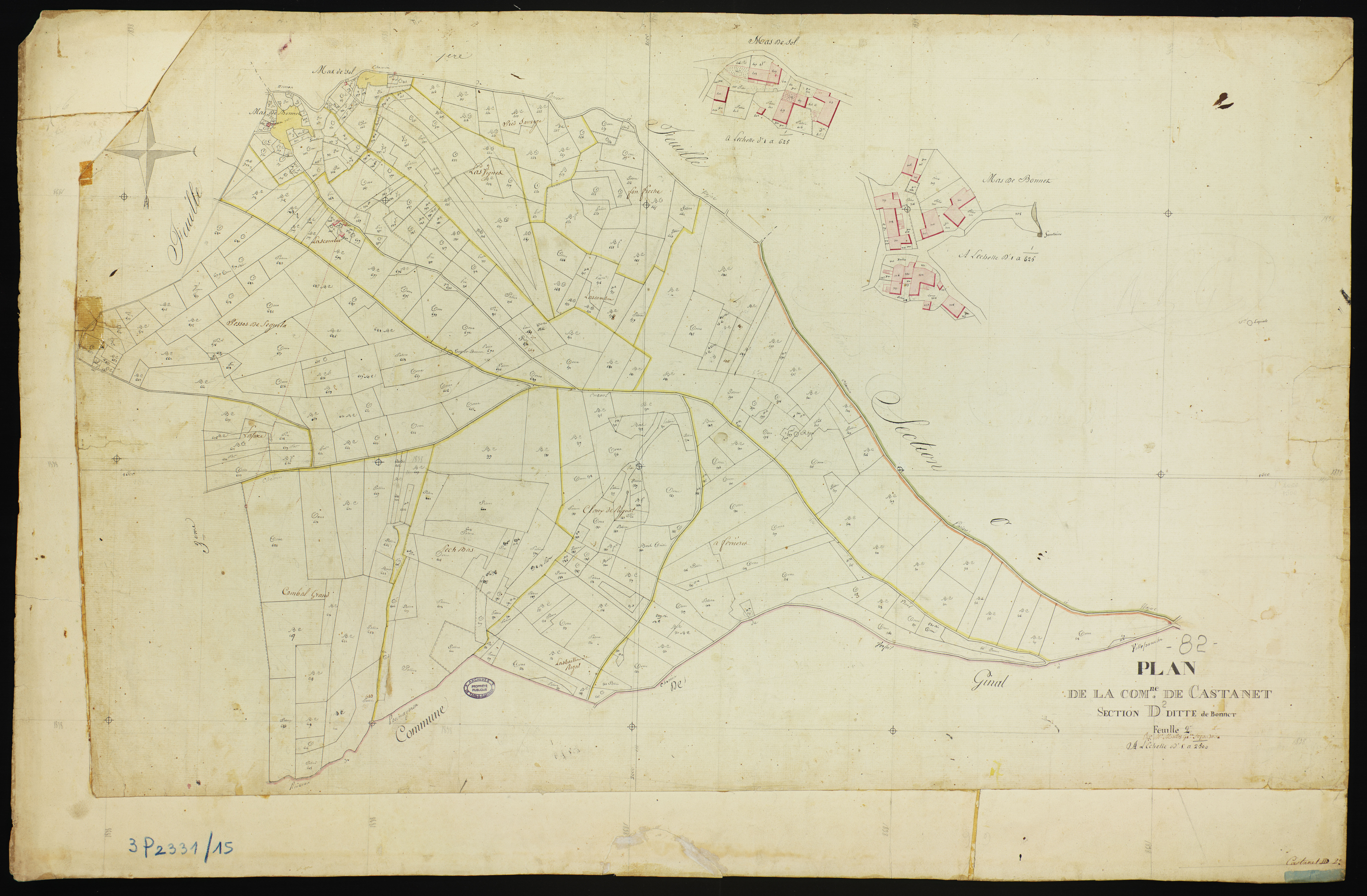 Castanet - Section D - Bonnet, 2e feuille