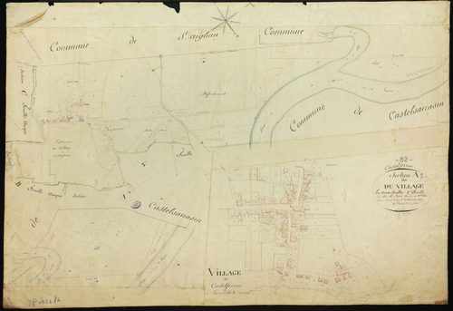 Castelferrus - Section A - Le Village, 1ère feuille