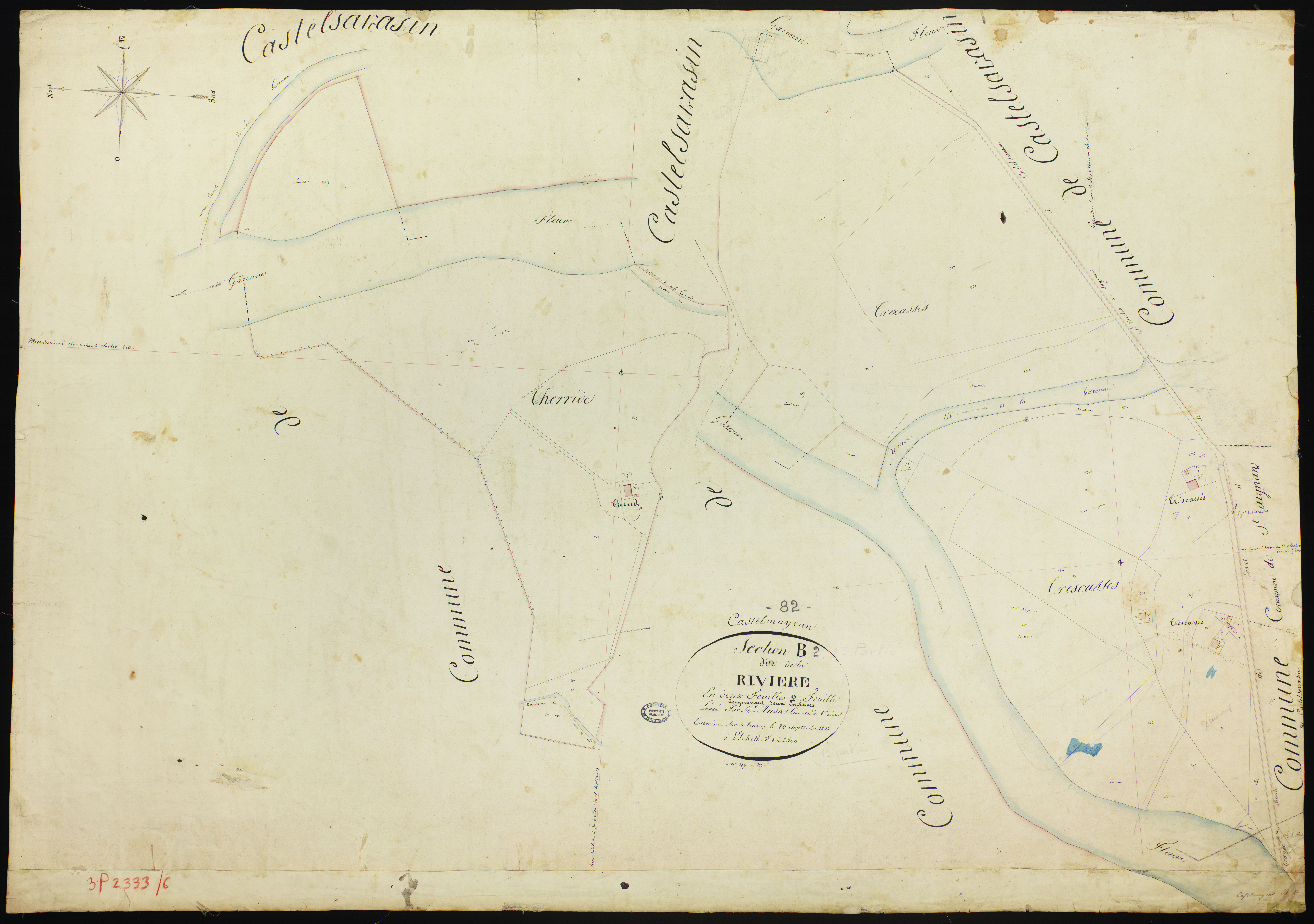 Castelmayran - Section B - La Rivière, 2e feuille