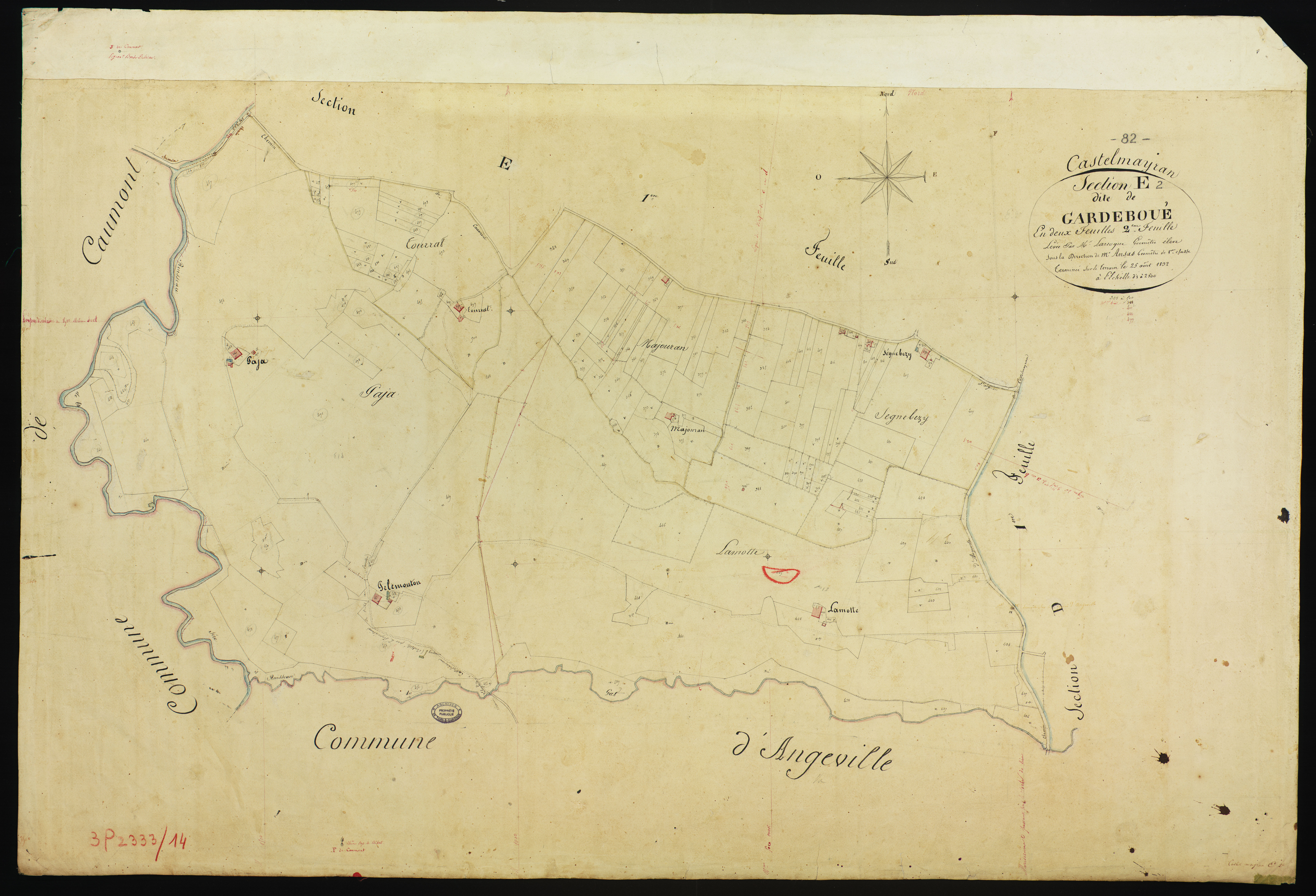 Castelmayran - Section E - Garde-Boué, 2e feuille