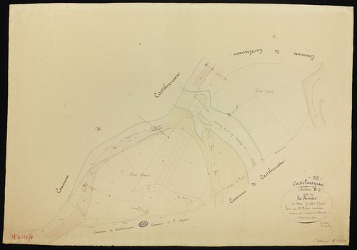 Castelmayran - Section B - La Rivière, 2e feuille : alluvions et corrosions