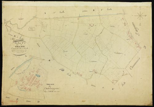Castelmayran - Section C - Le Village, 1ère feuille