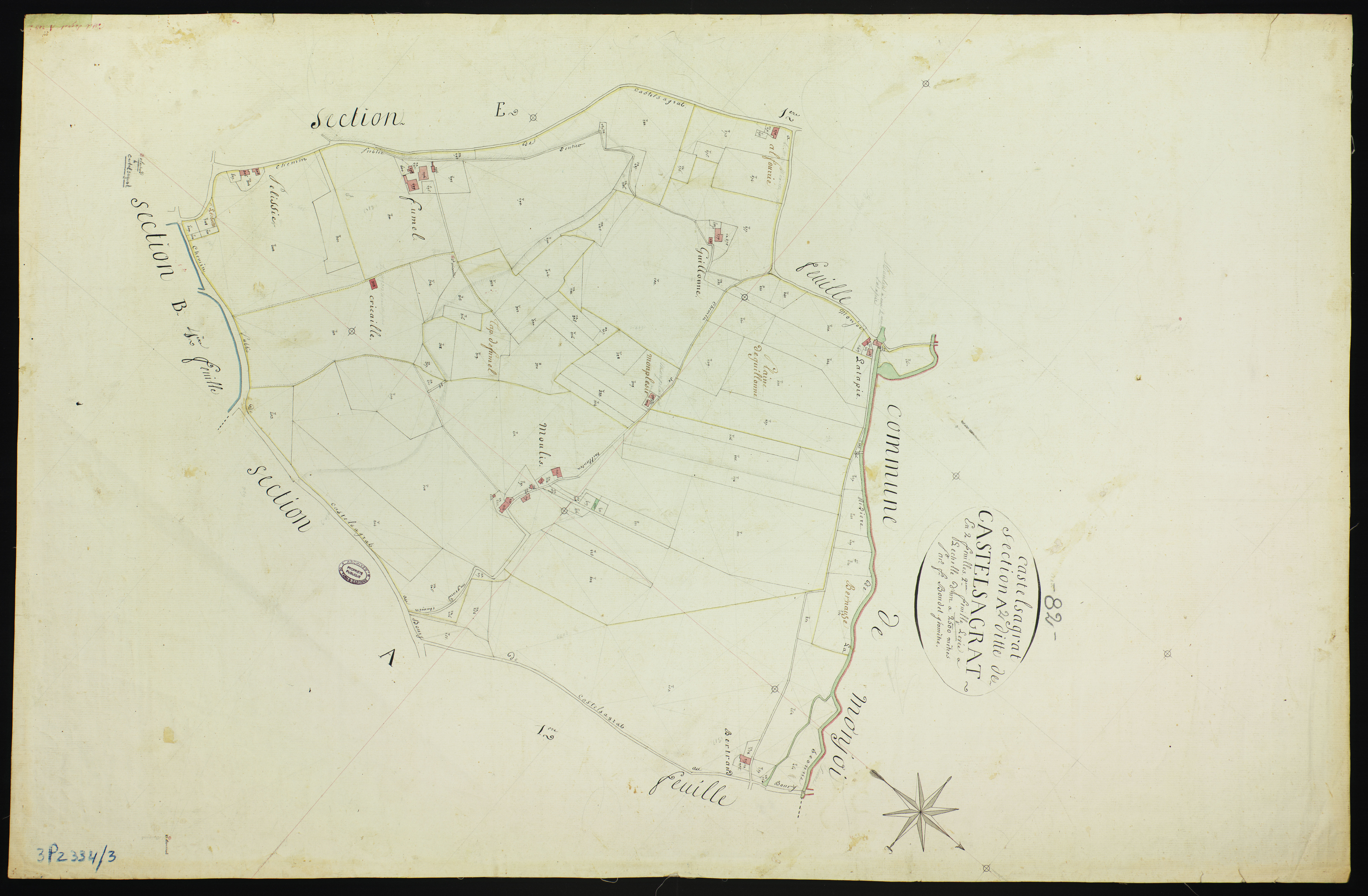 Castelsagrat - Section A - Castelsagrat, 2e feuille