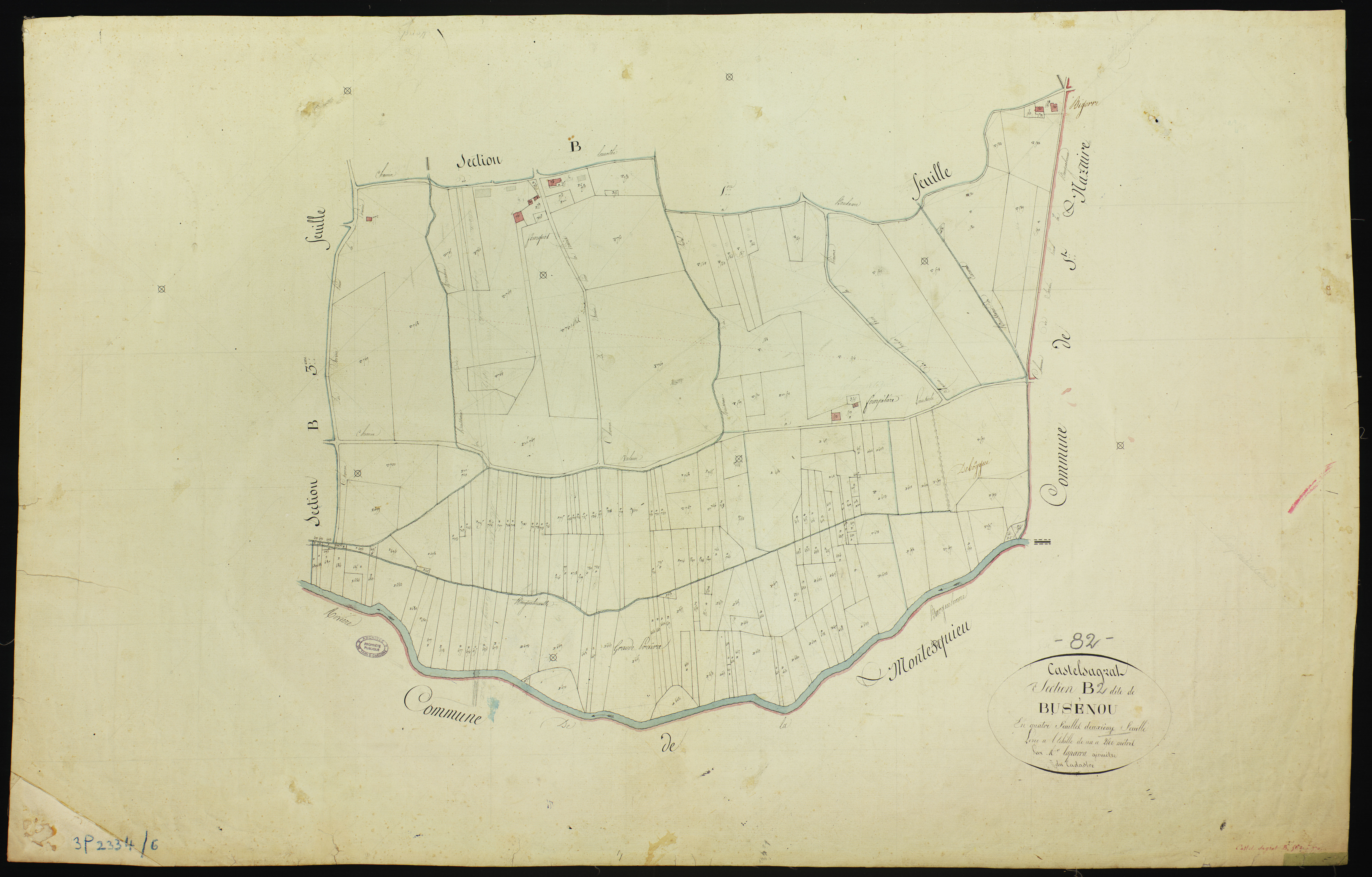 Castelsagrat - Section B - Busenou, 2e feuille