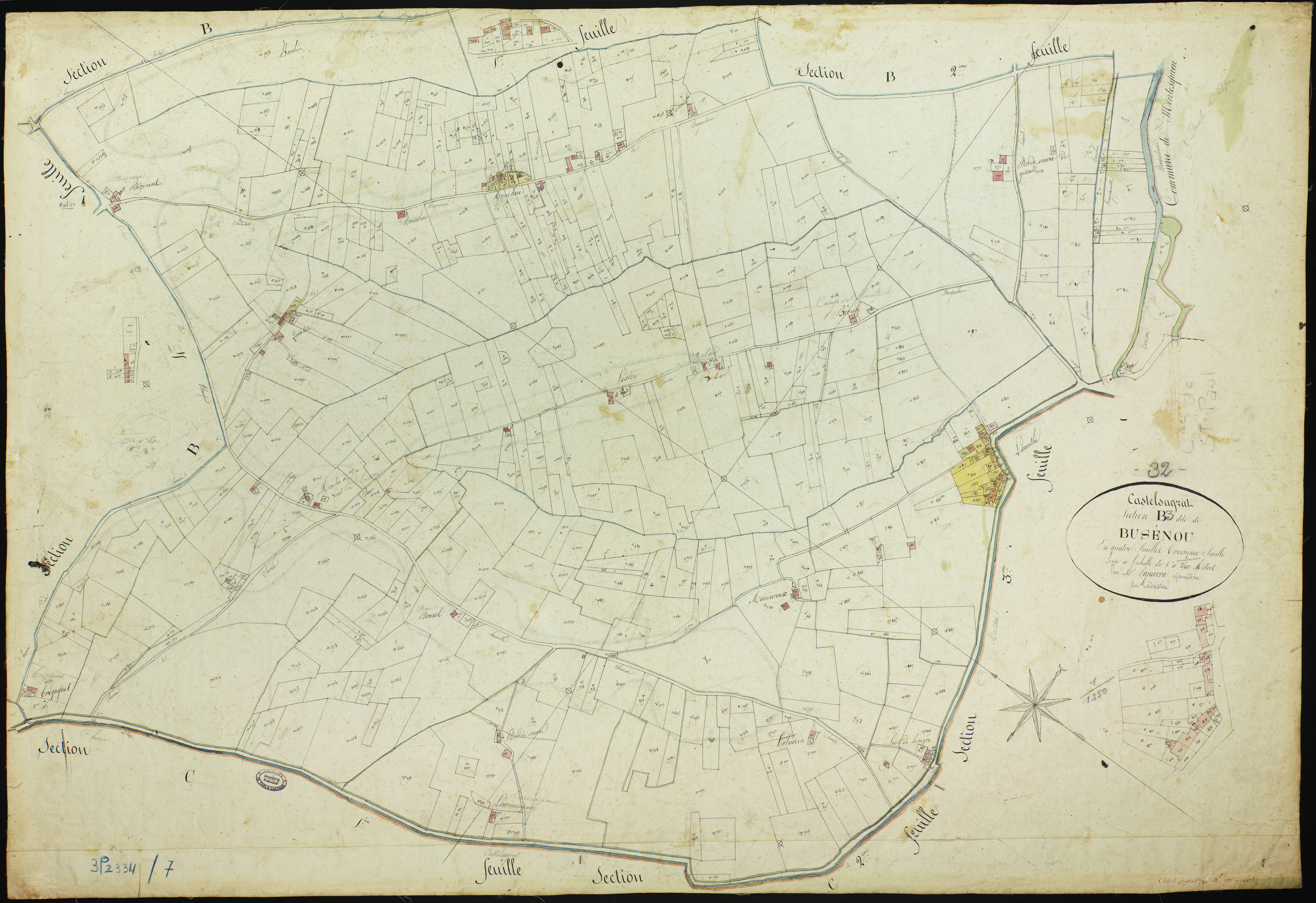Castelsagrat - Section B - Busenou, 3e feuille