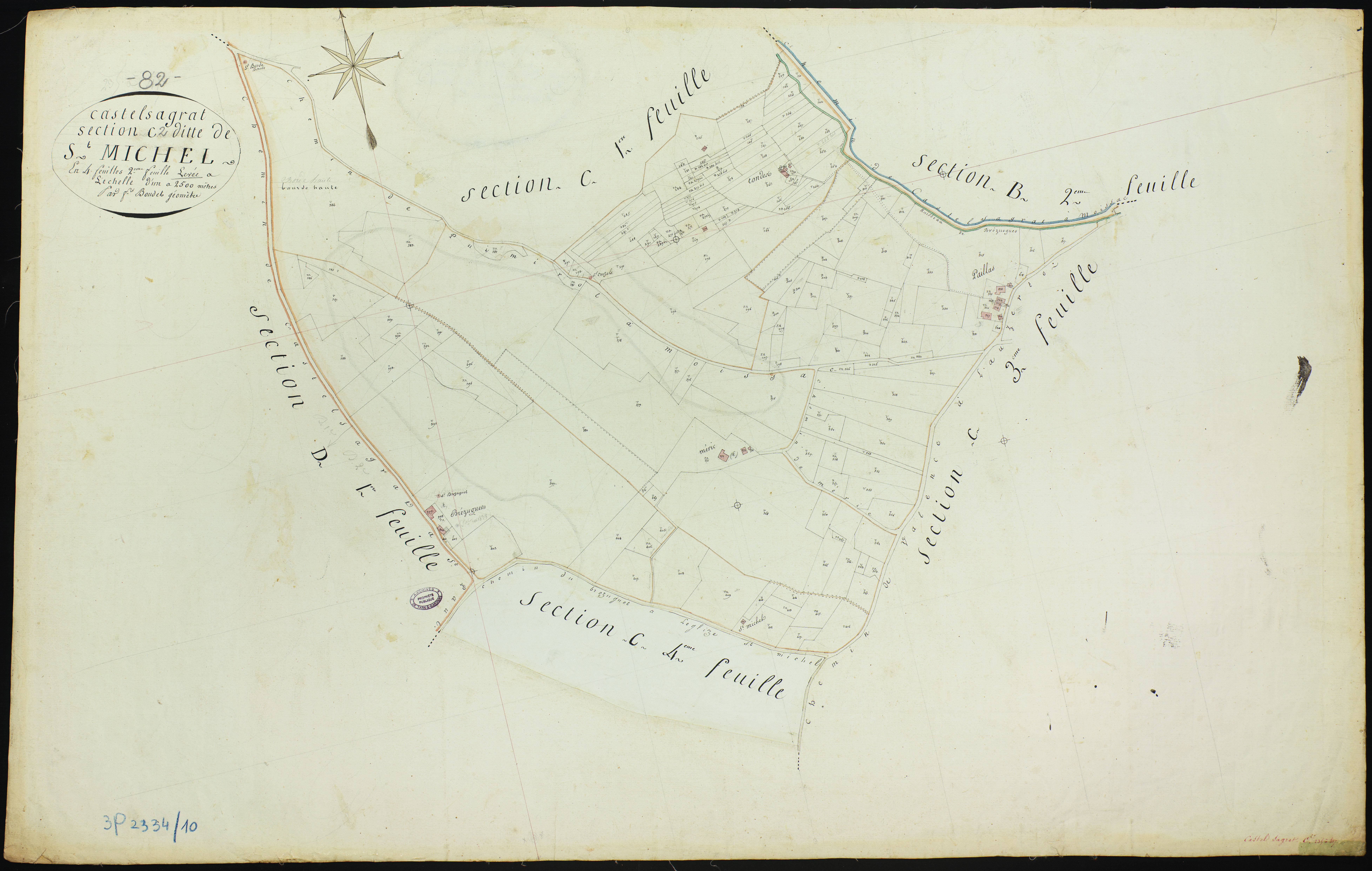 Castelsagrat - Section C - Saint-Michel, 2e feuille