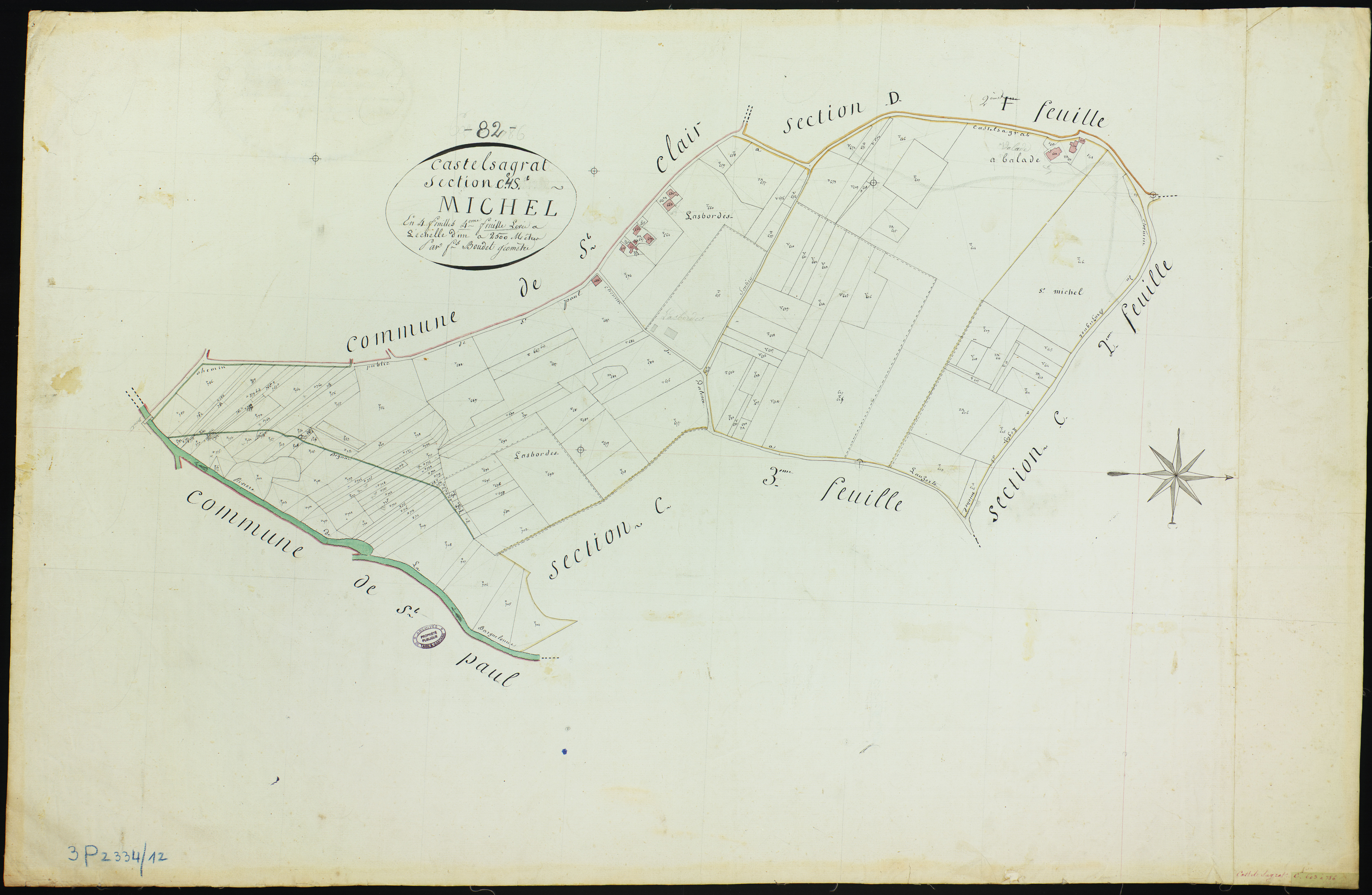 Castelsagrat - Section C - Saint-Michel, 4e feuille