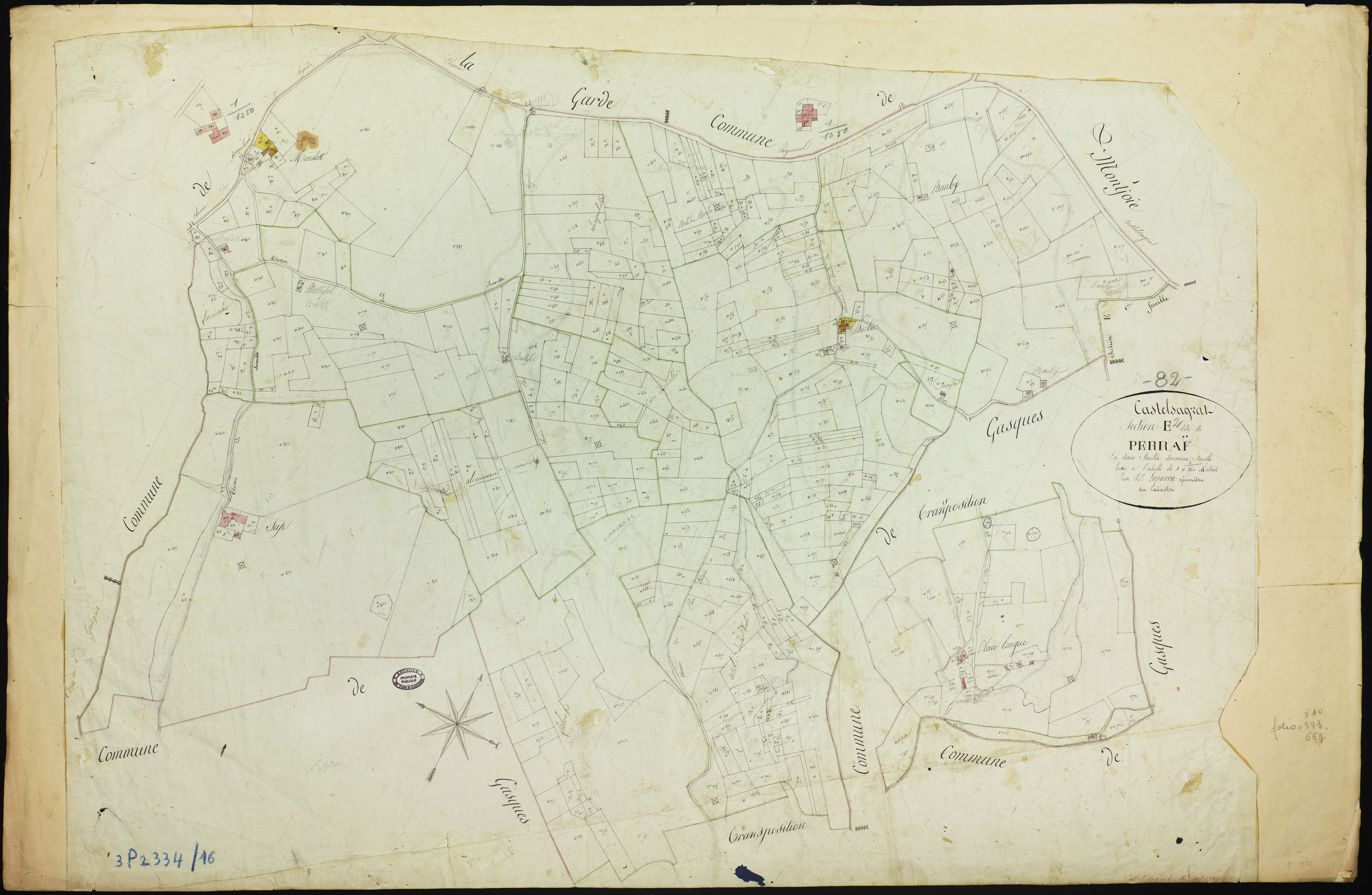 Castelsagrat - Section E - Perraï, 2e feuille