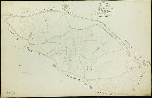Castelsagrat - Section C - Saint-Michel, 1ère feuille