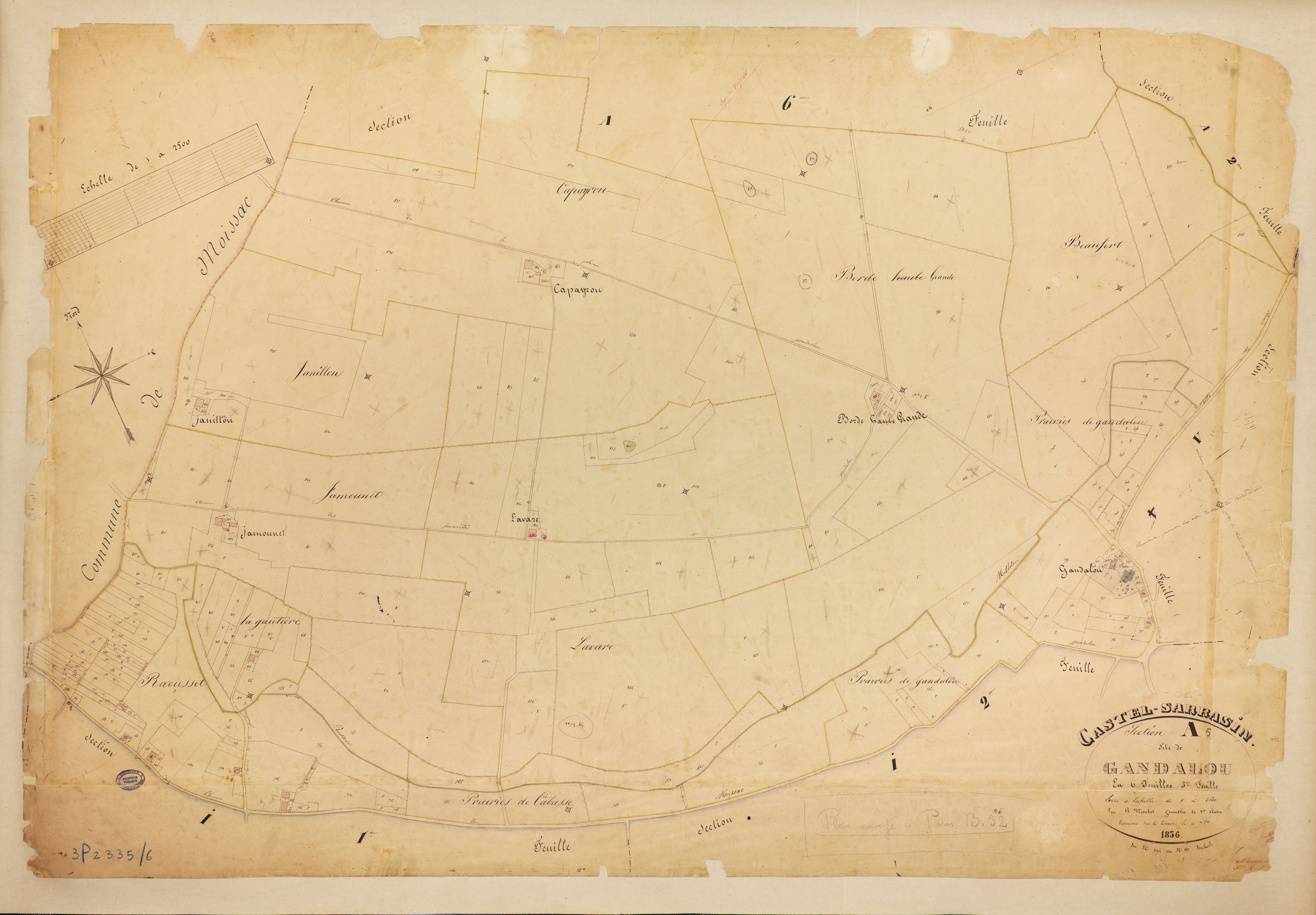 Castelsarrasin - Section A - Gandalou, 5e feuille