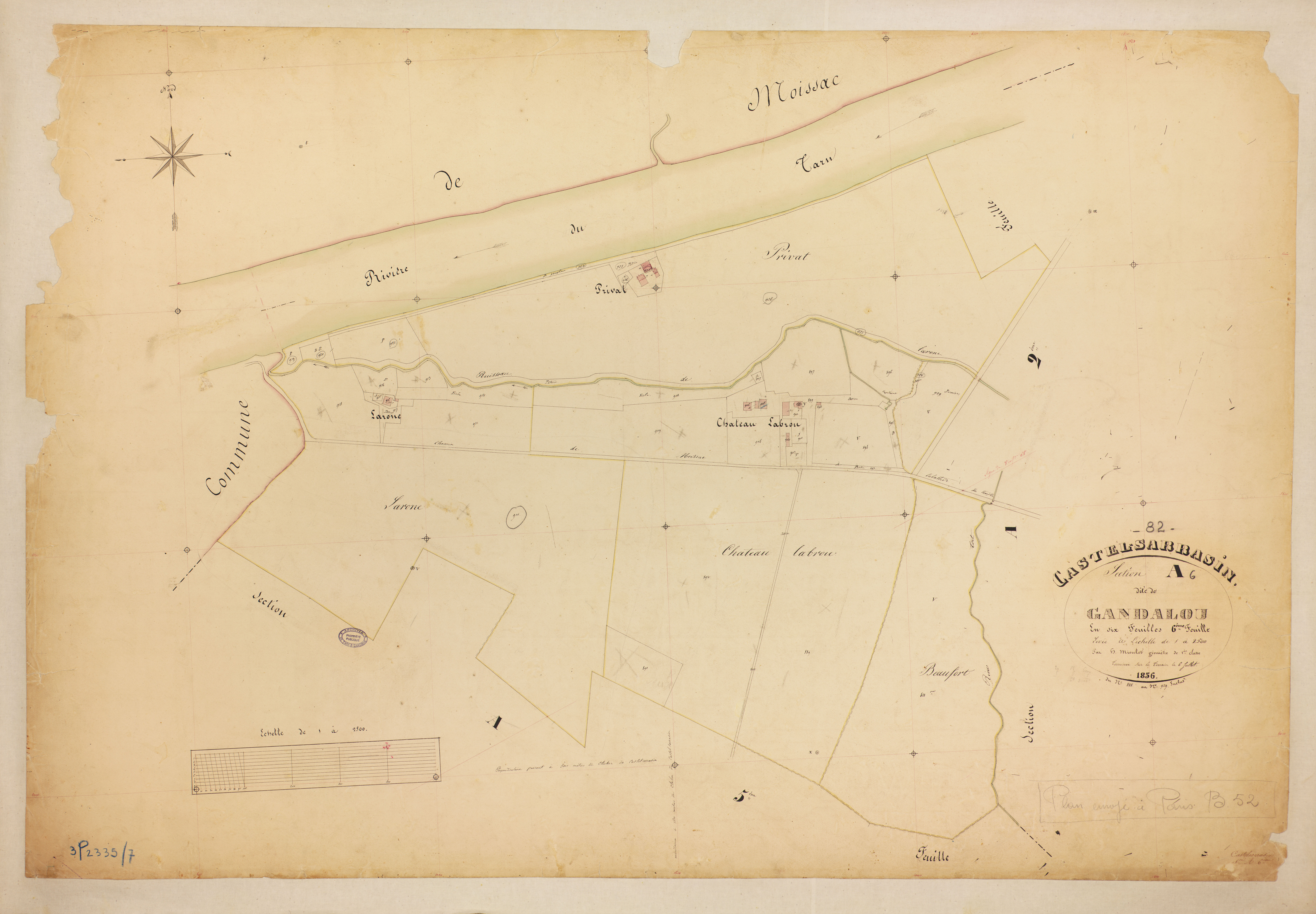 Castelsarrasin - Section A - Gandalou, 6e feuille