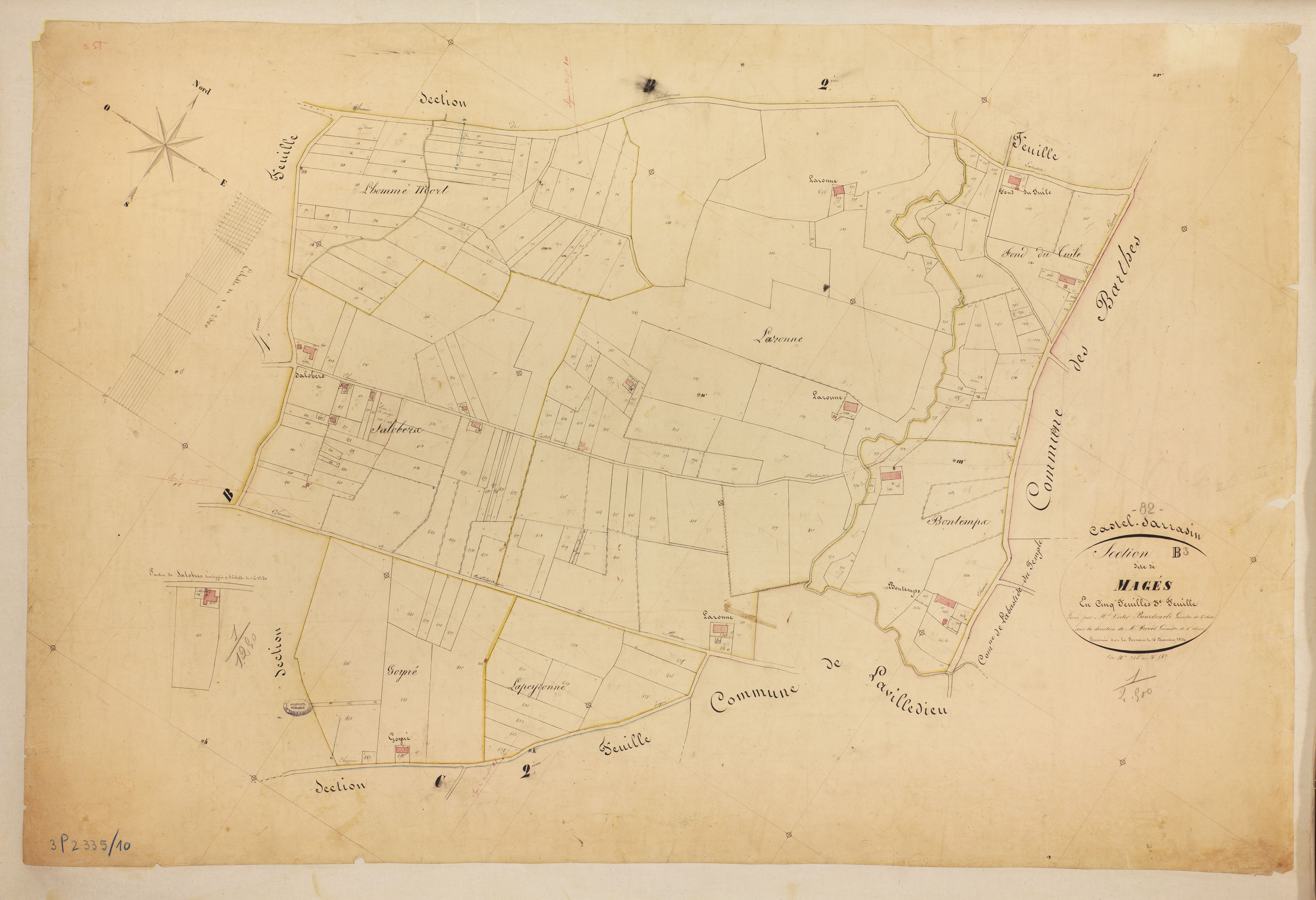 Castelsarrasin - Section B - Magès, 3e feuille