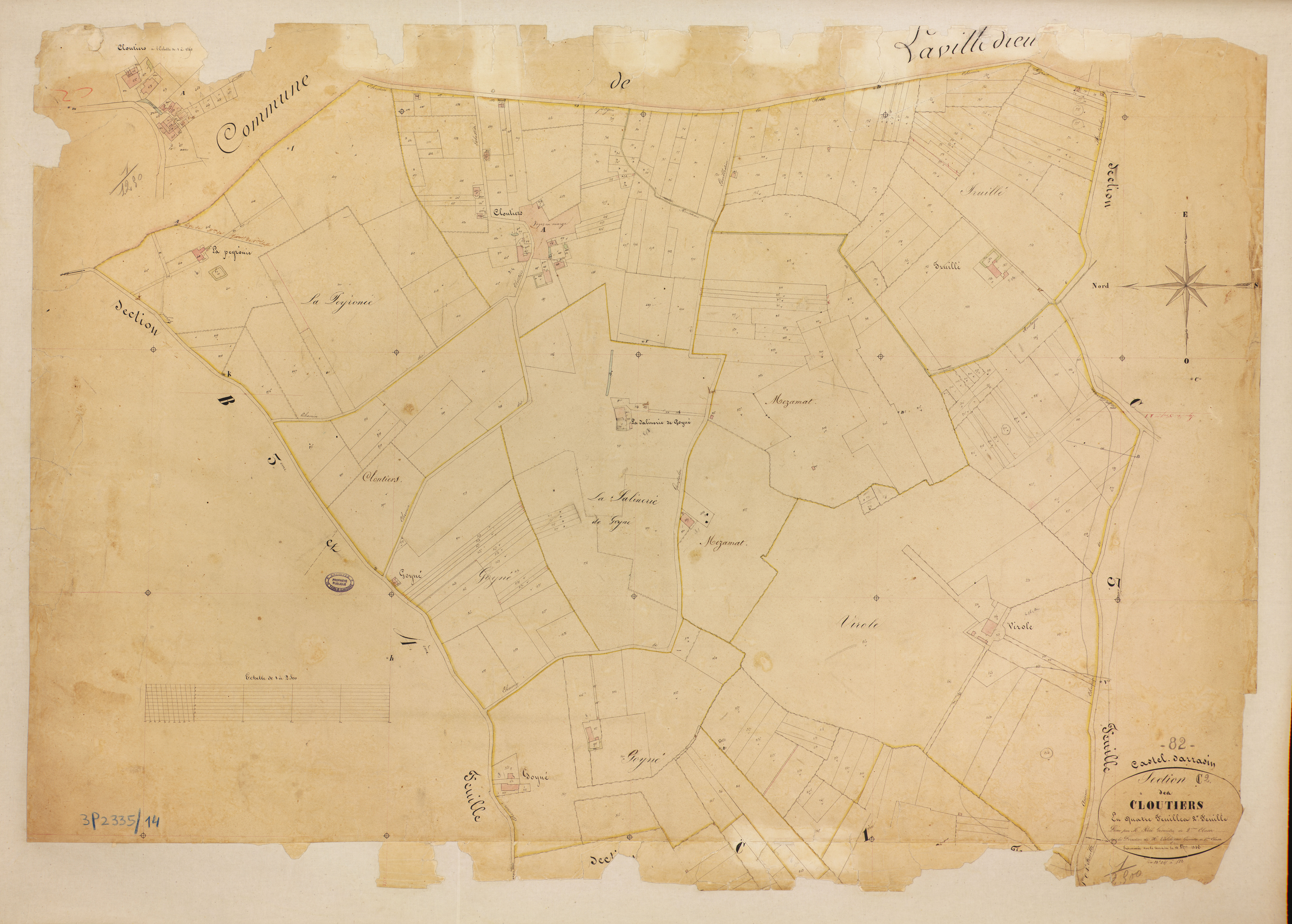 Castelsarrasin - Section C - Les Cloutiers, 2e feuille