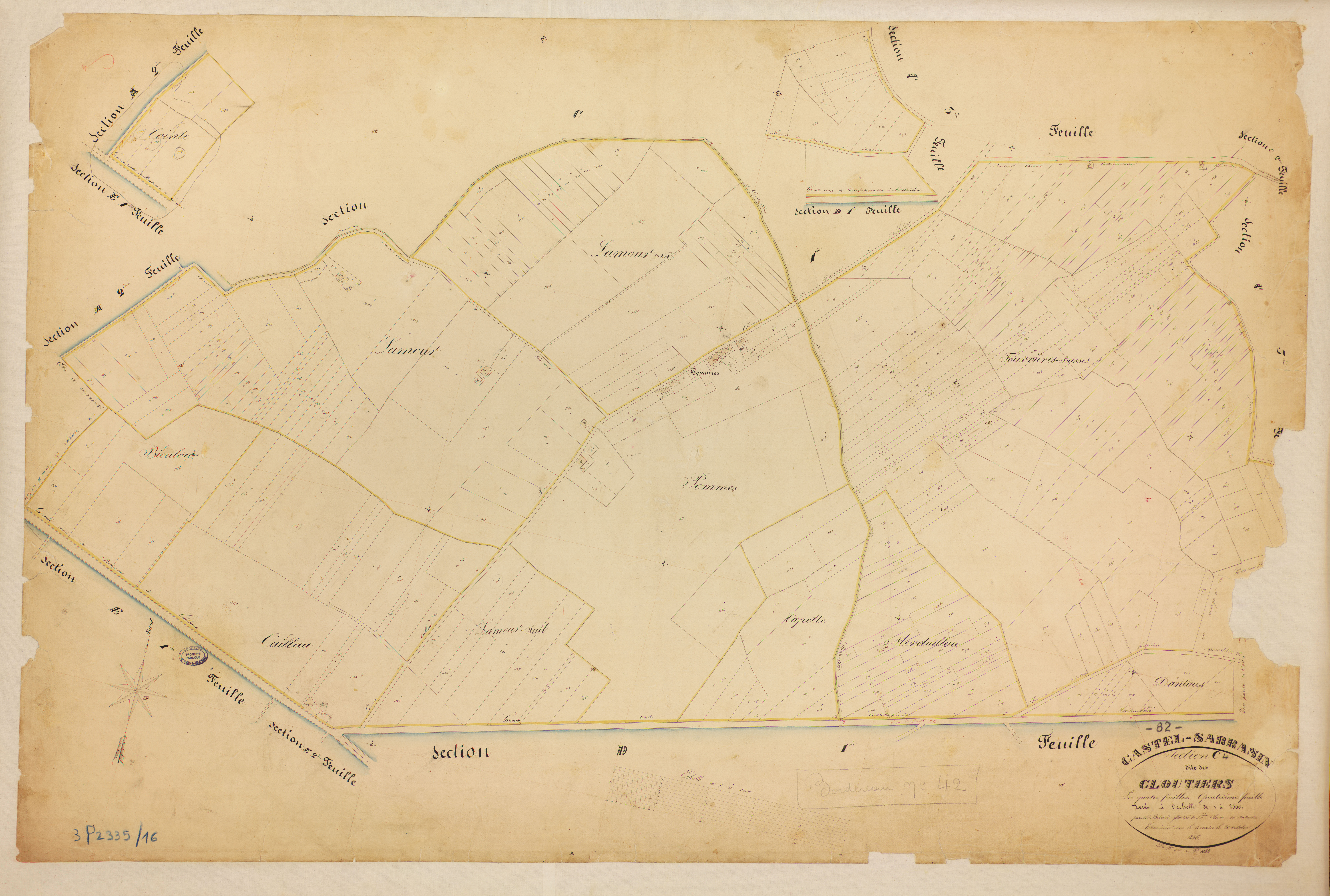 Castelsarrasin - Section C - Les Cloutiers, 4e feuille