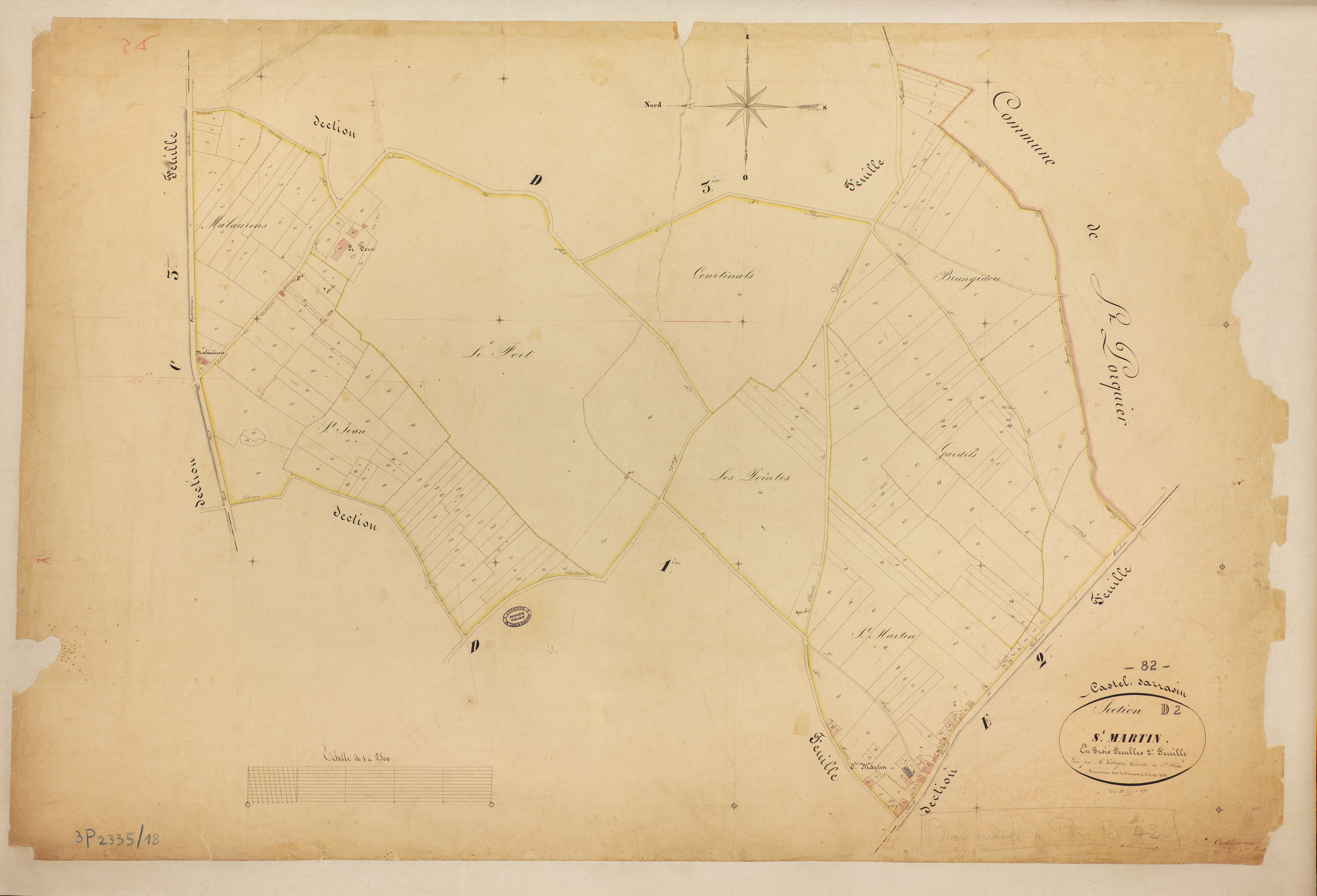 Castelsarrasin - Section D - Saint-Martin, 2e feuille