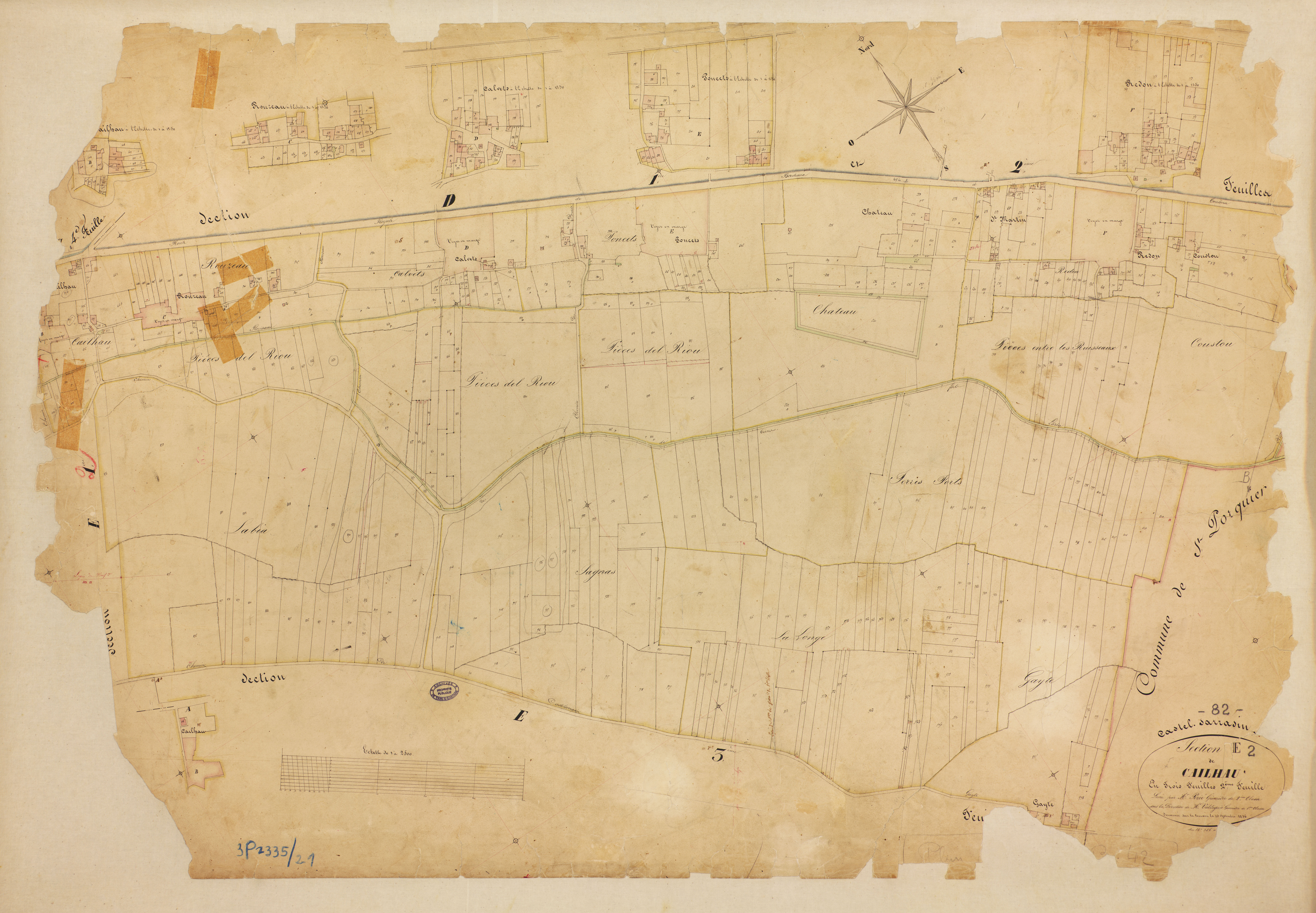 Castelsarrasin - Section E - Cailhau, 2e feuille
