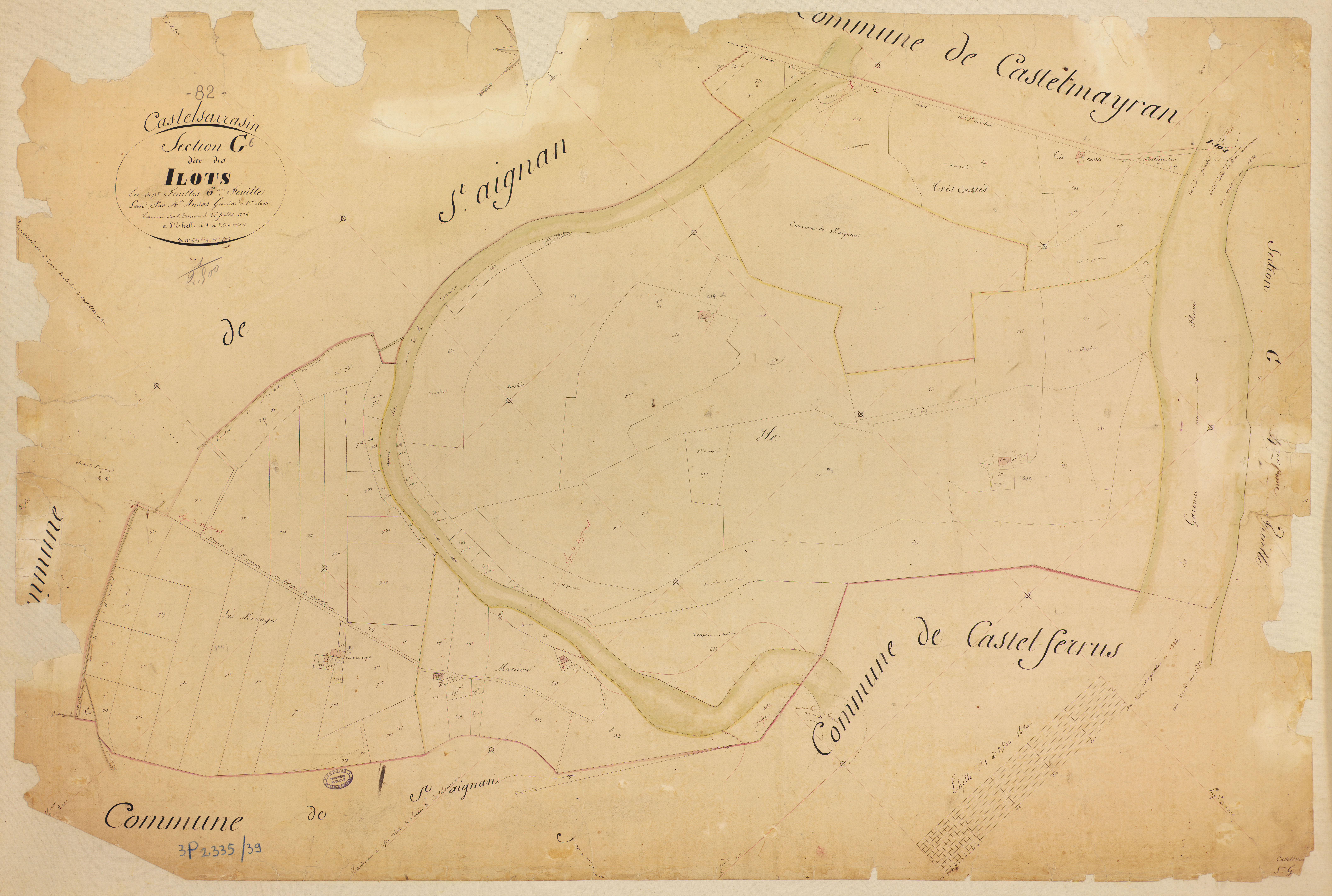 Castelsarrasin - Section G - Les Ilôts, 6e feuille