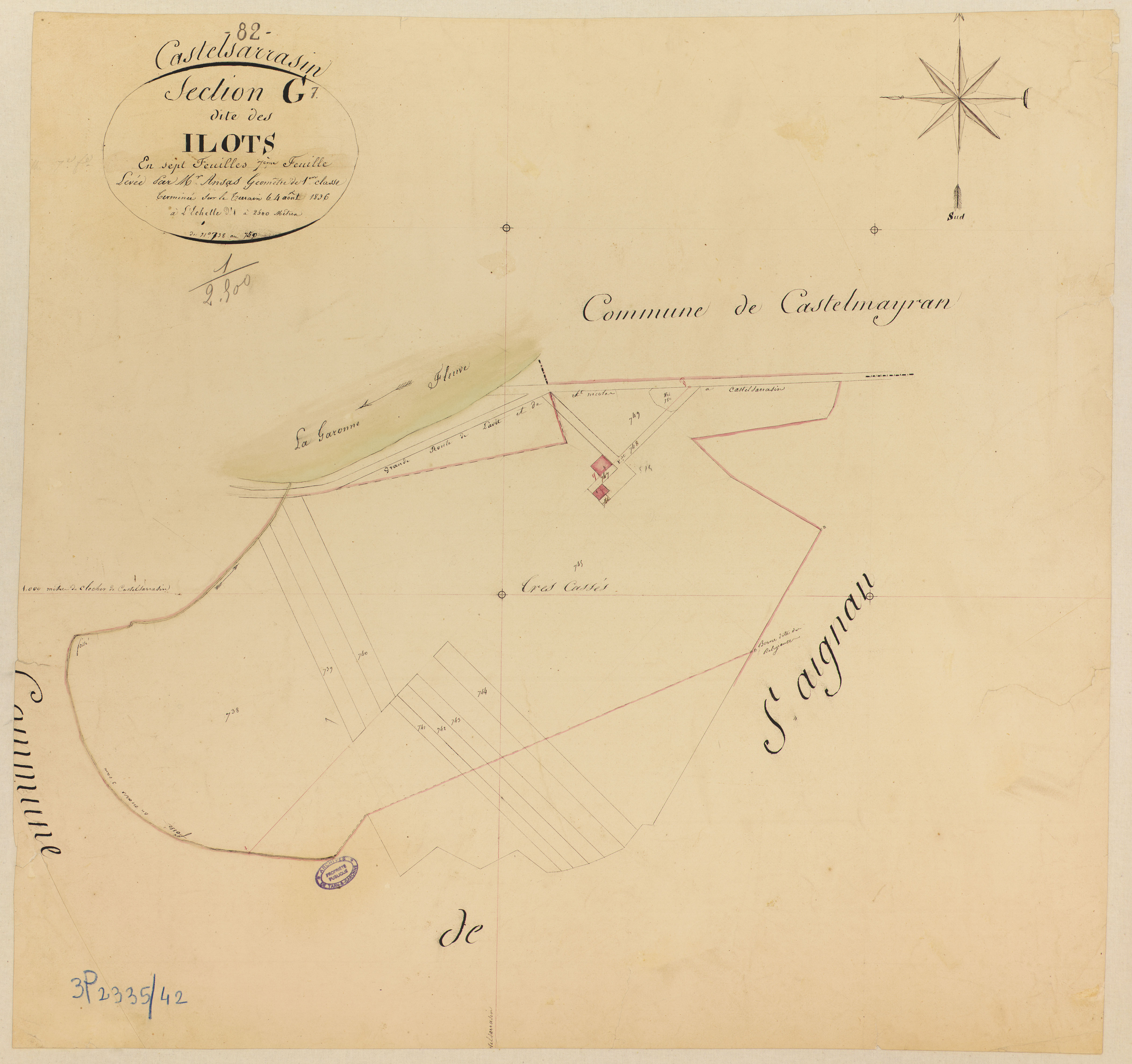 Castelsarrasin - Section G - Les Ilôts, 7e feuille