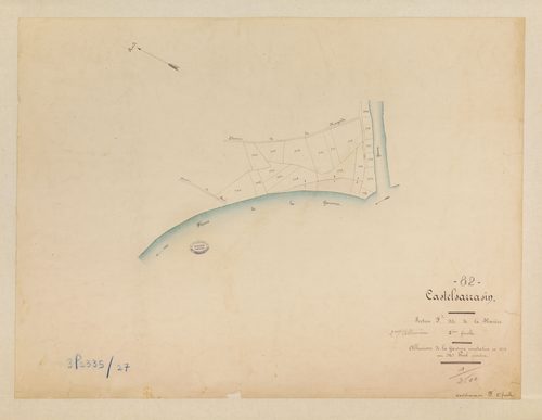 Castelsarrasin - Section F - La Rivière, 2e feuille : alluvions et corrosions