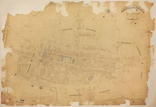 Castelsarrasin - Section K - La Ville, 1ère feuille