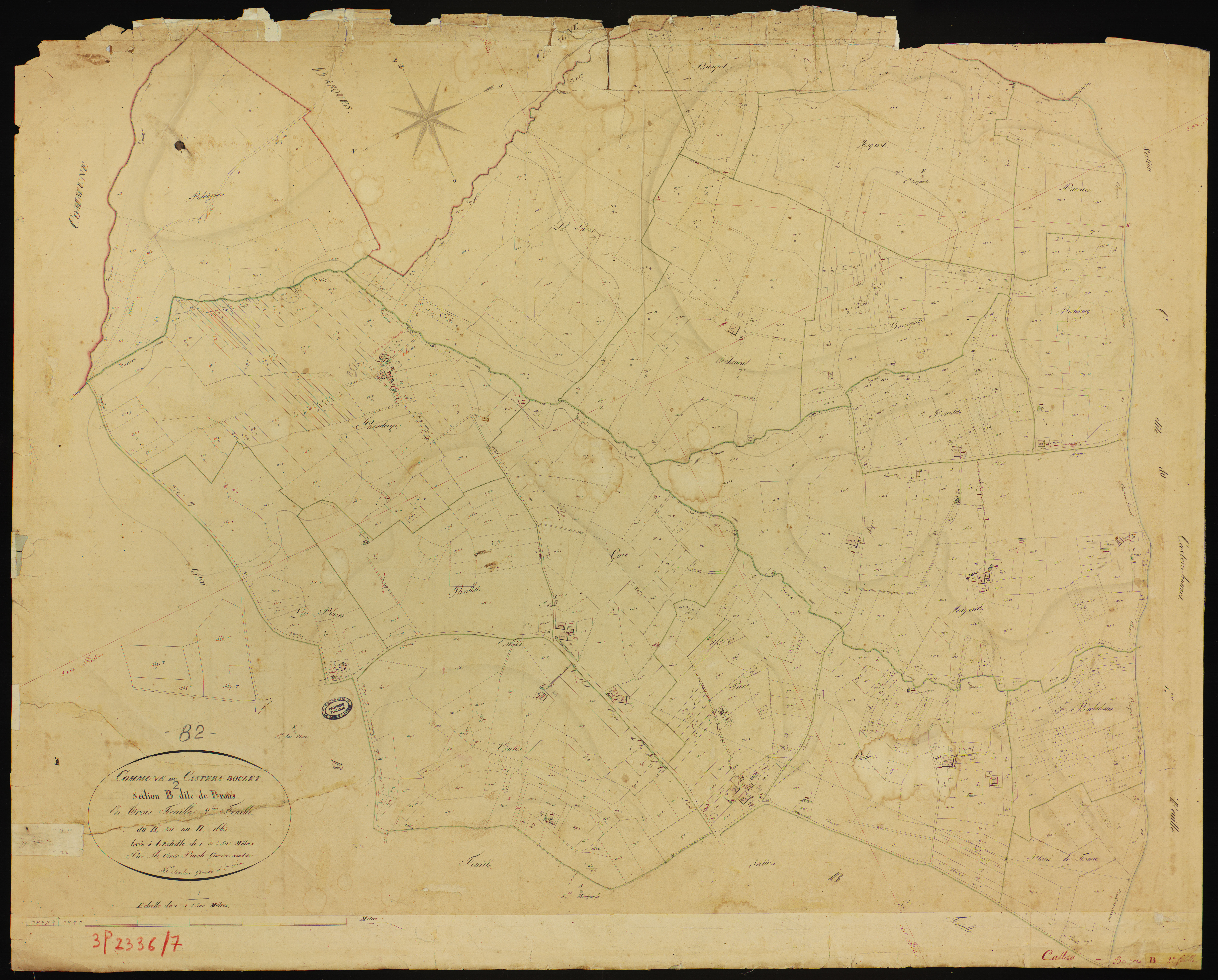 Castéra-Bouzet - Section B - Brons, 2e feuille