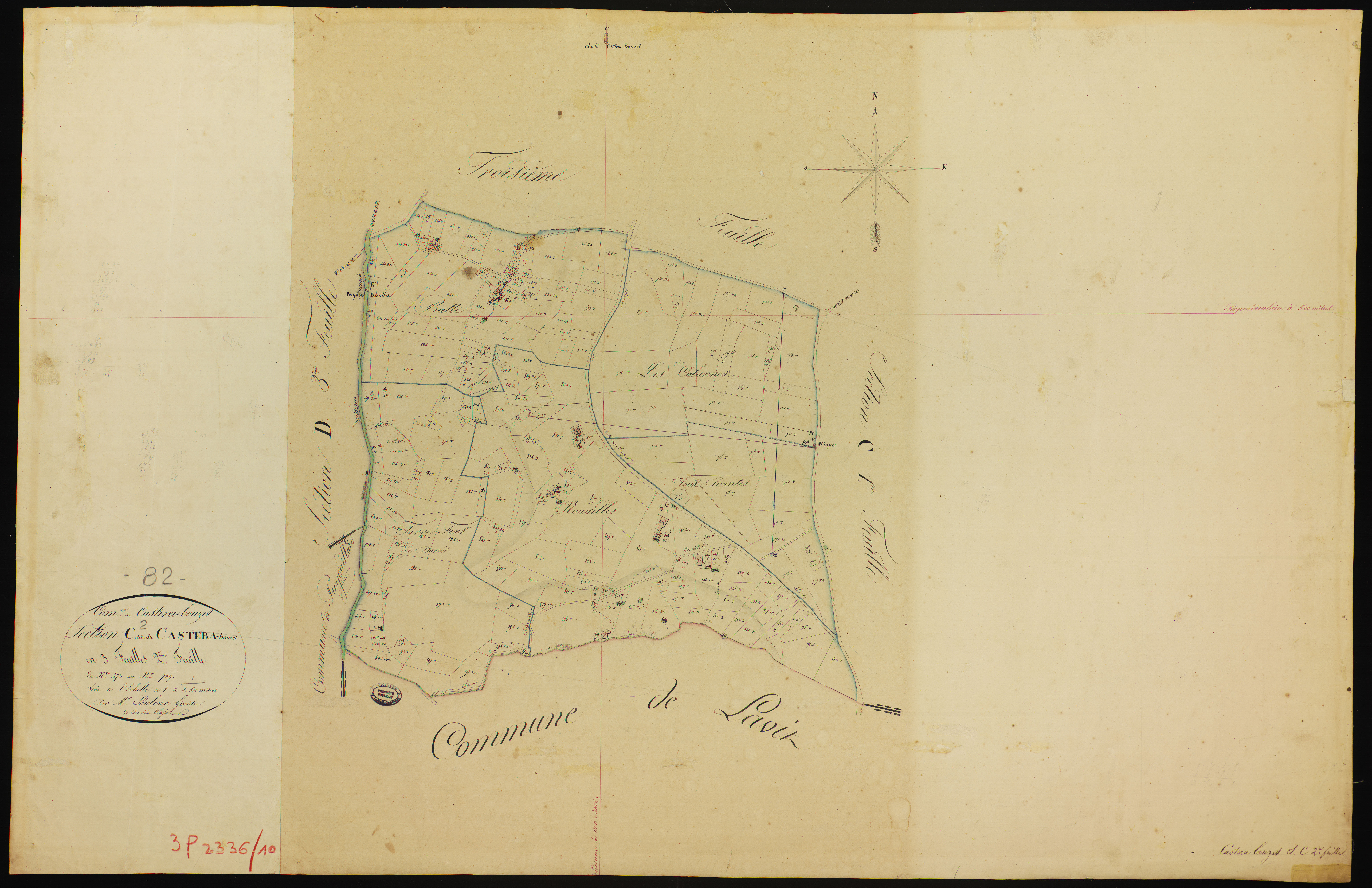 Castéra-Bouzet - Section C - Le Castera-Bouzet, 2e feuille