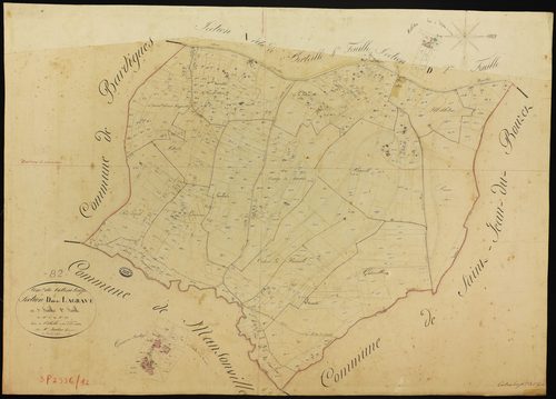 Castéra-Bouzet - Section D - Lagrave, 1ère feuille