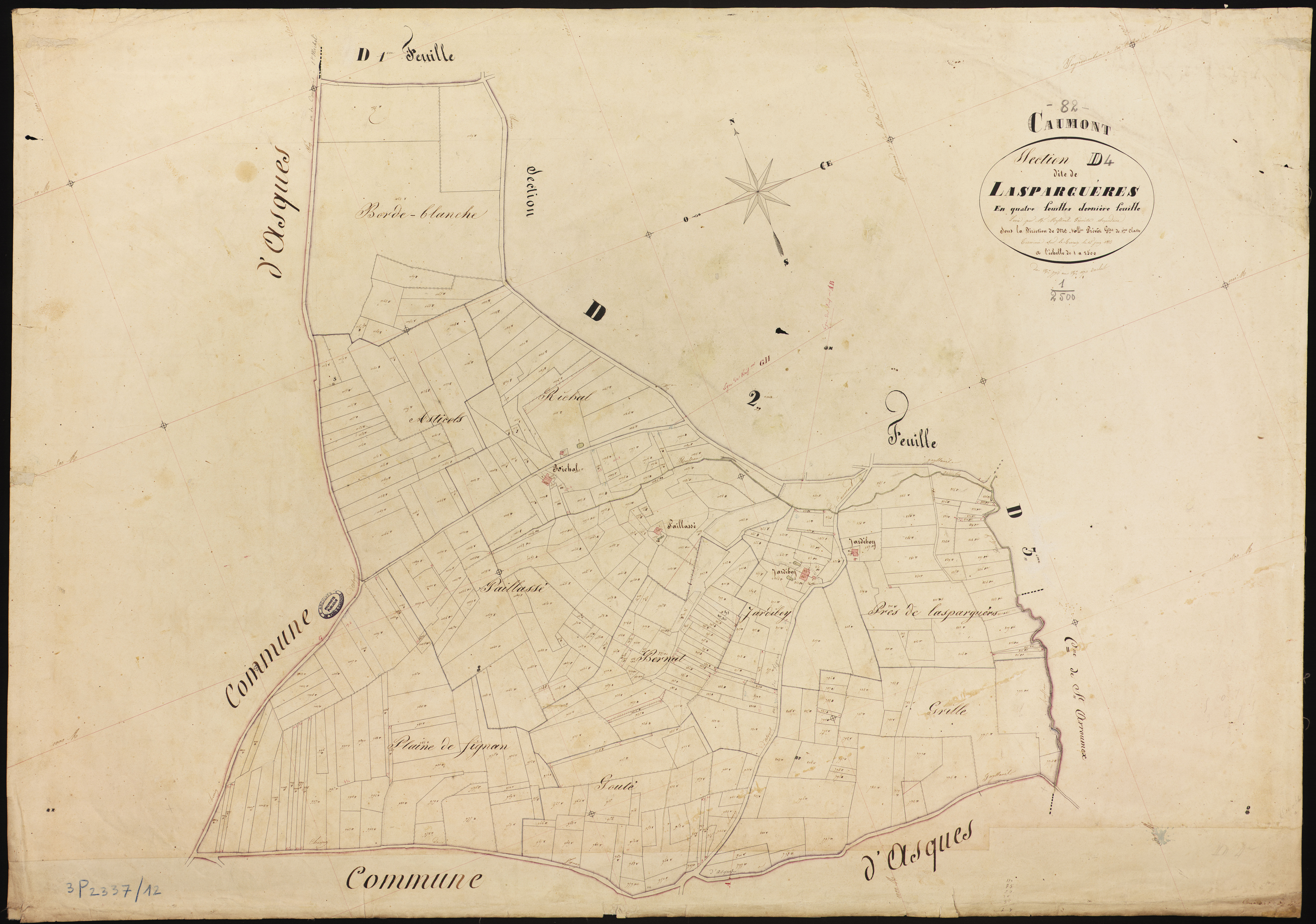 Caumont - Section D - Las Parguères, 4e feuille