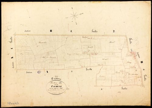Caumont - Section A - Les Laumets, 2e feuille