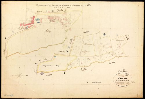 Caumont - Section B - Le Village, 2e feuille