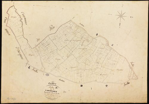 Caumont - Section D - Las Parguères, 1ère feuille