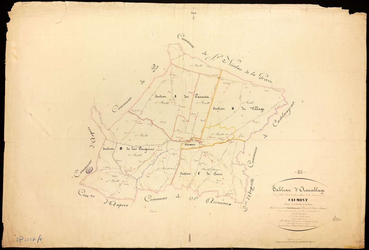 Caumont - Tableau d'assemblage