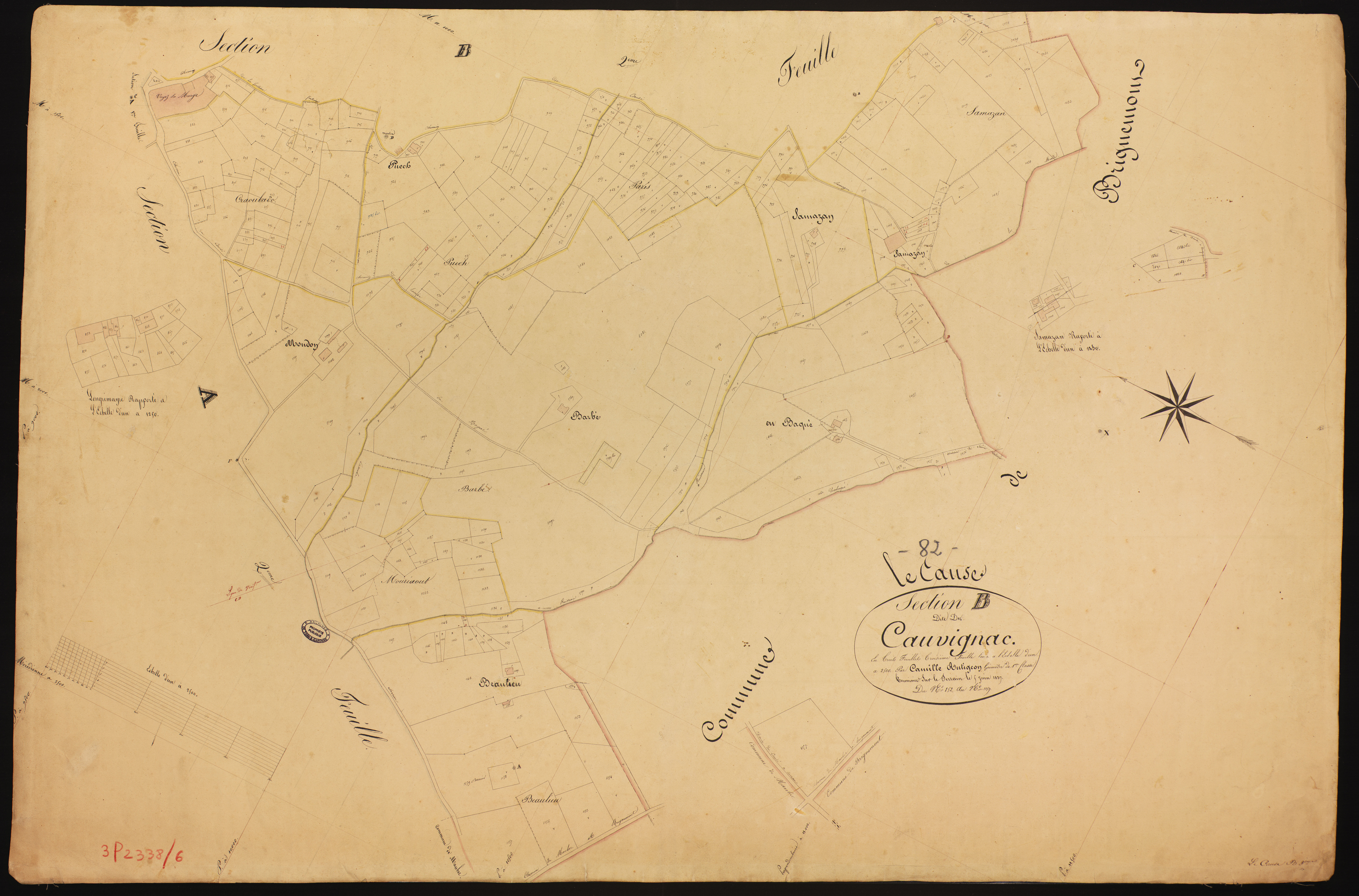 Le Causé - Section B - Cauvignac, 3e feuille