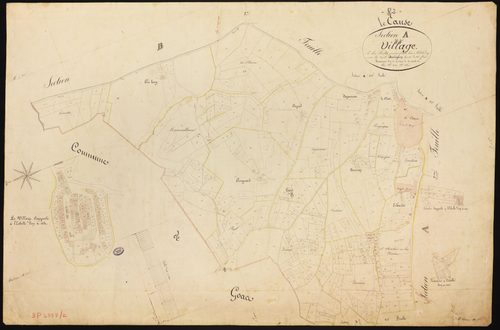 Le Causé - Section A - Le Village, 1ère feuille