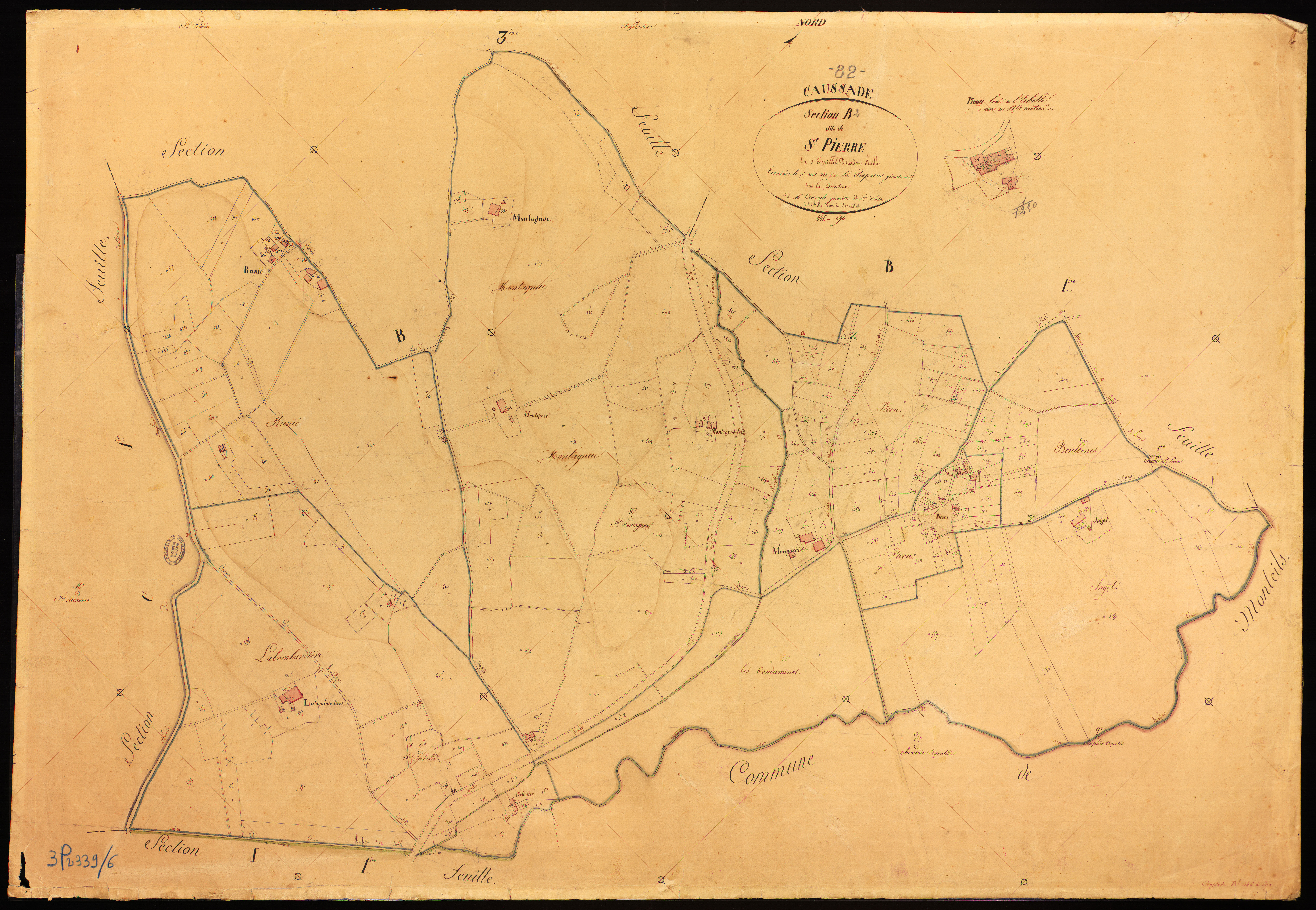 Caussade - Section B - Saint-Pierre, 2e feuille