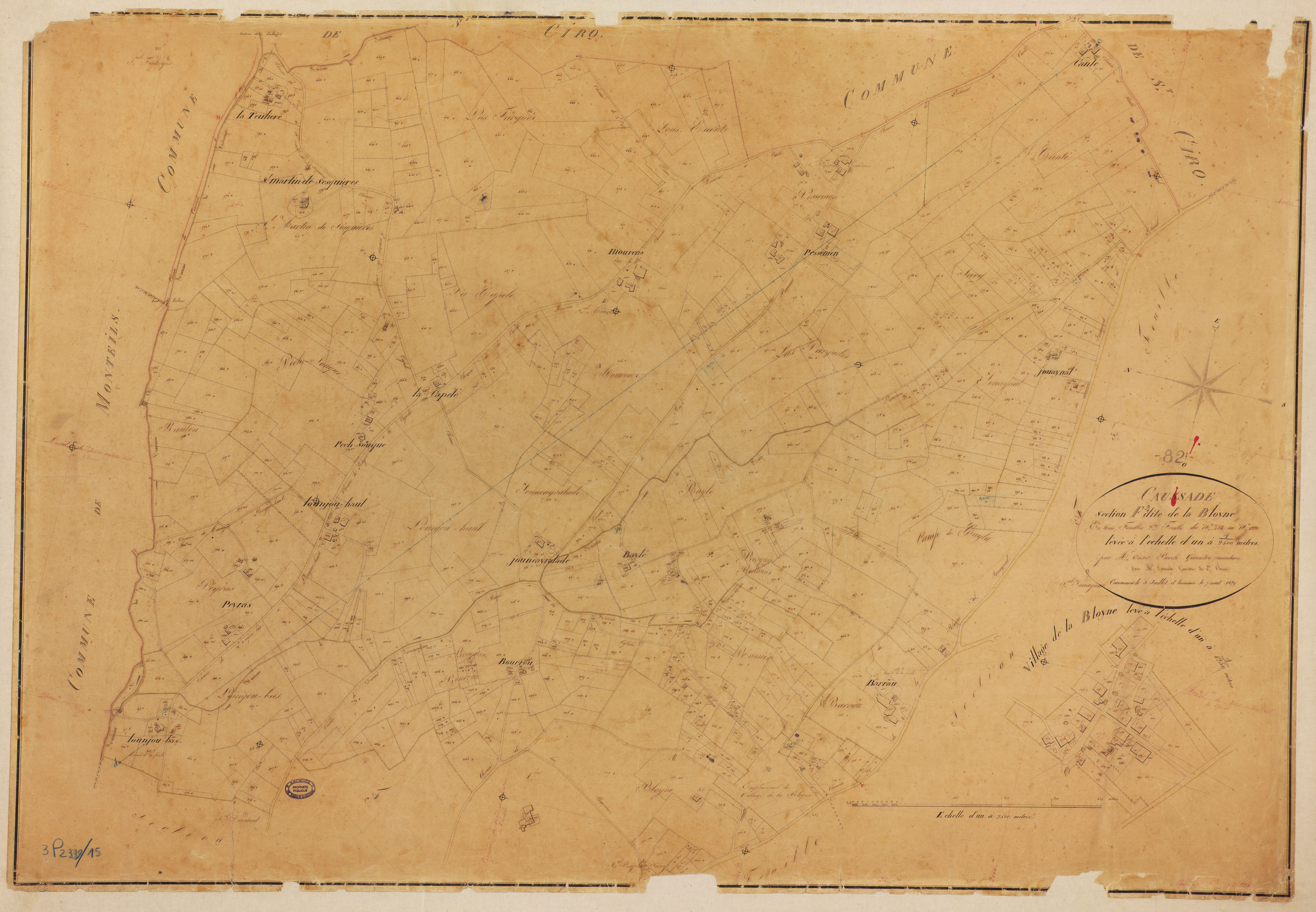 Caussade - Section F - La Bloyne, 2e feuille