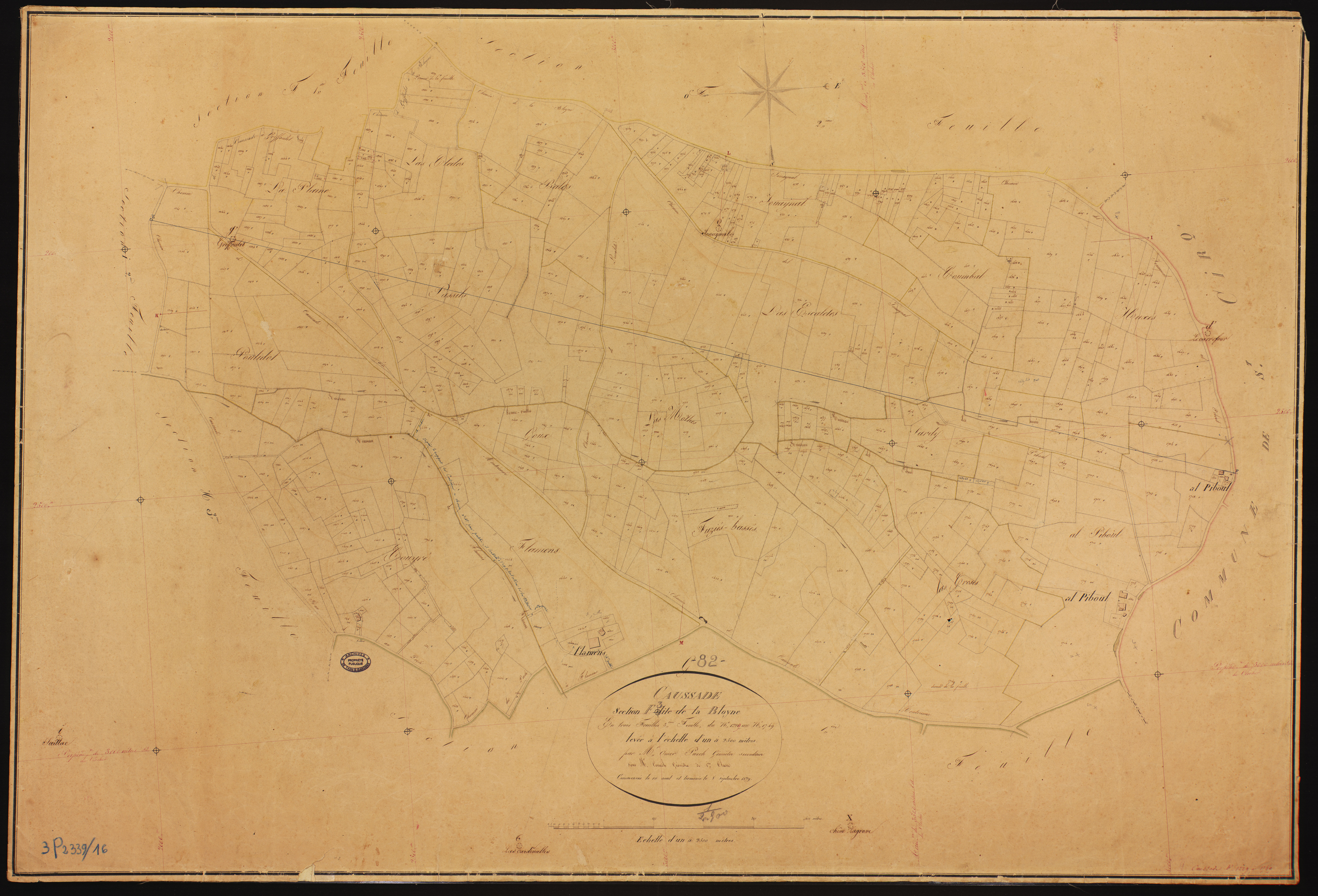 Caussade - Section F - La Bloyne, 3e feuille