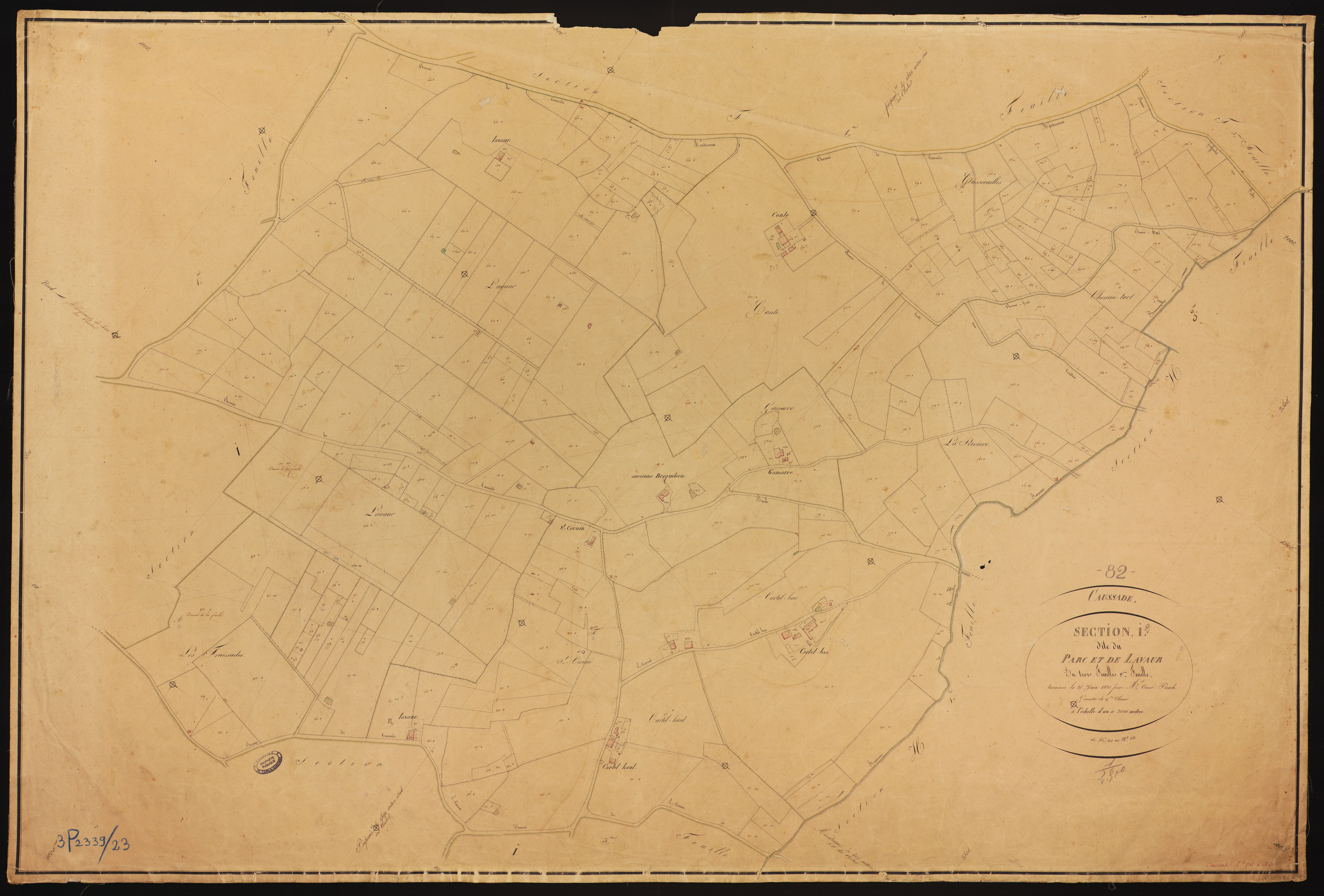 Caussade - Section I - Le Parc et de Lavaur, 2e feuille