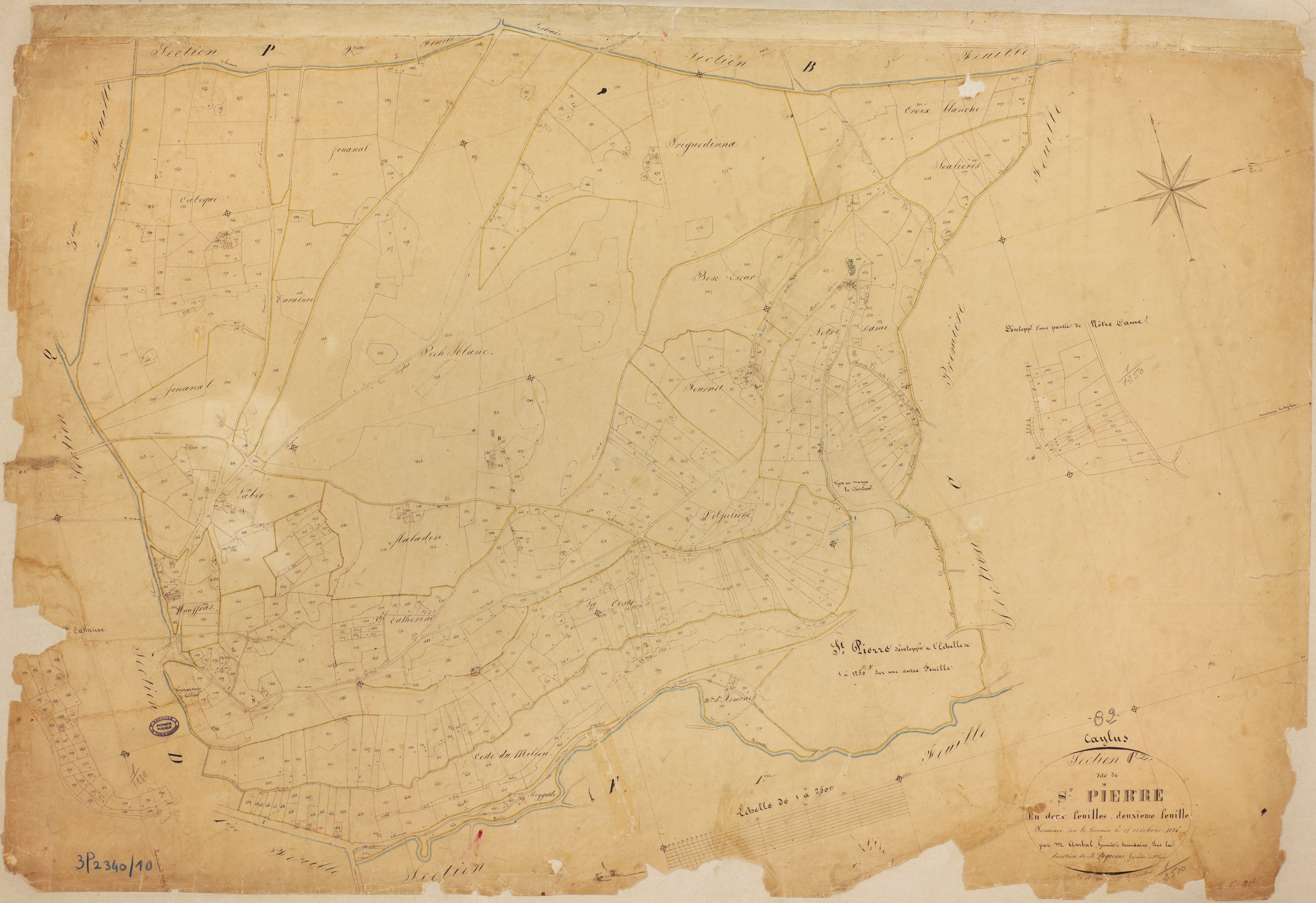 Caylus - Section C - Saint-Pierre, 2e feuille