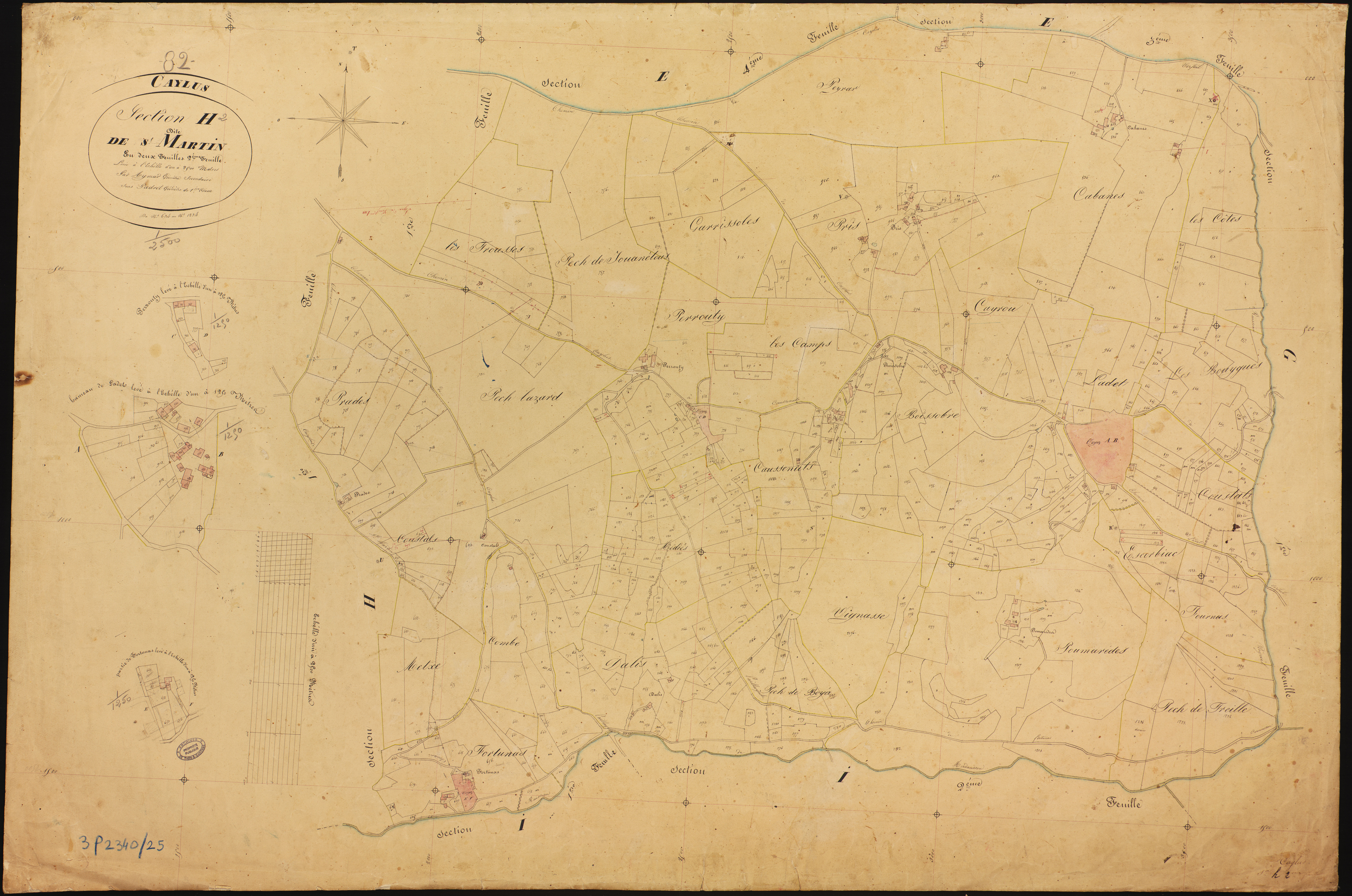 Caylus - Section H - Saint-Martin, 2e feuille