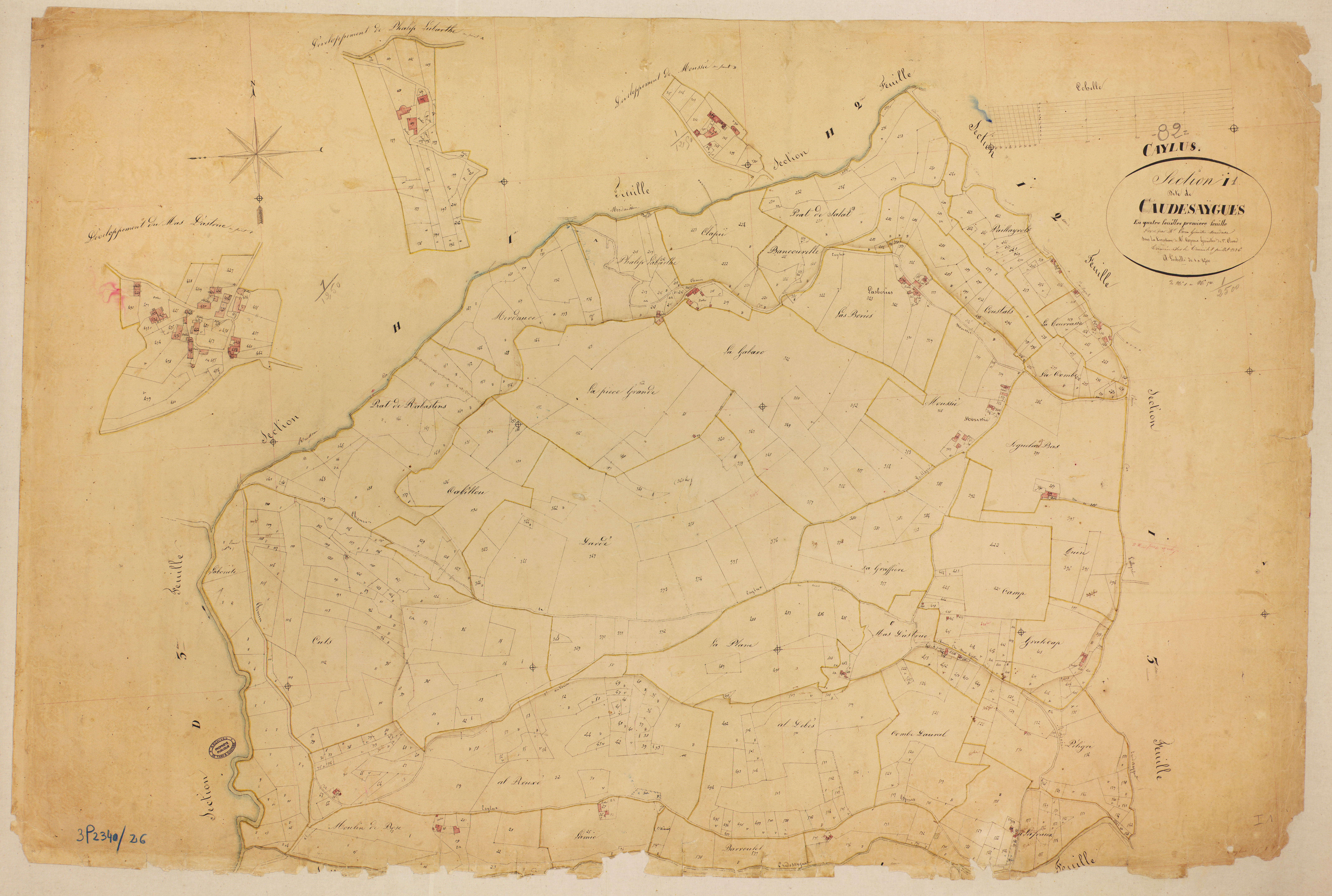 Caylus - Section I - Caudesaygues, 1ère feuille