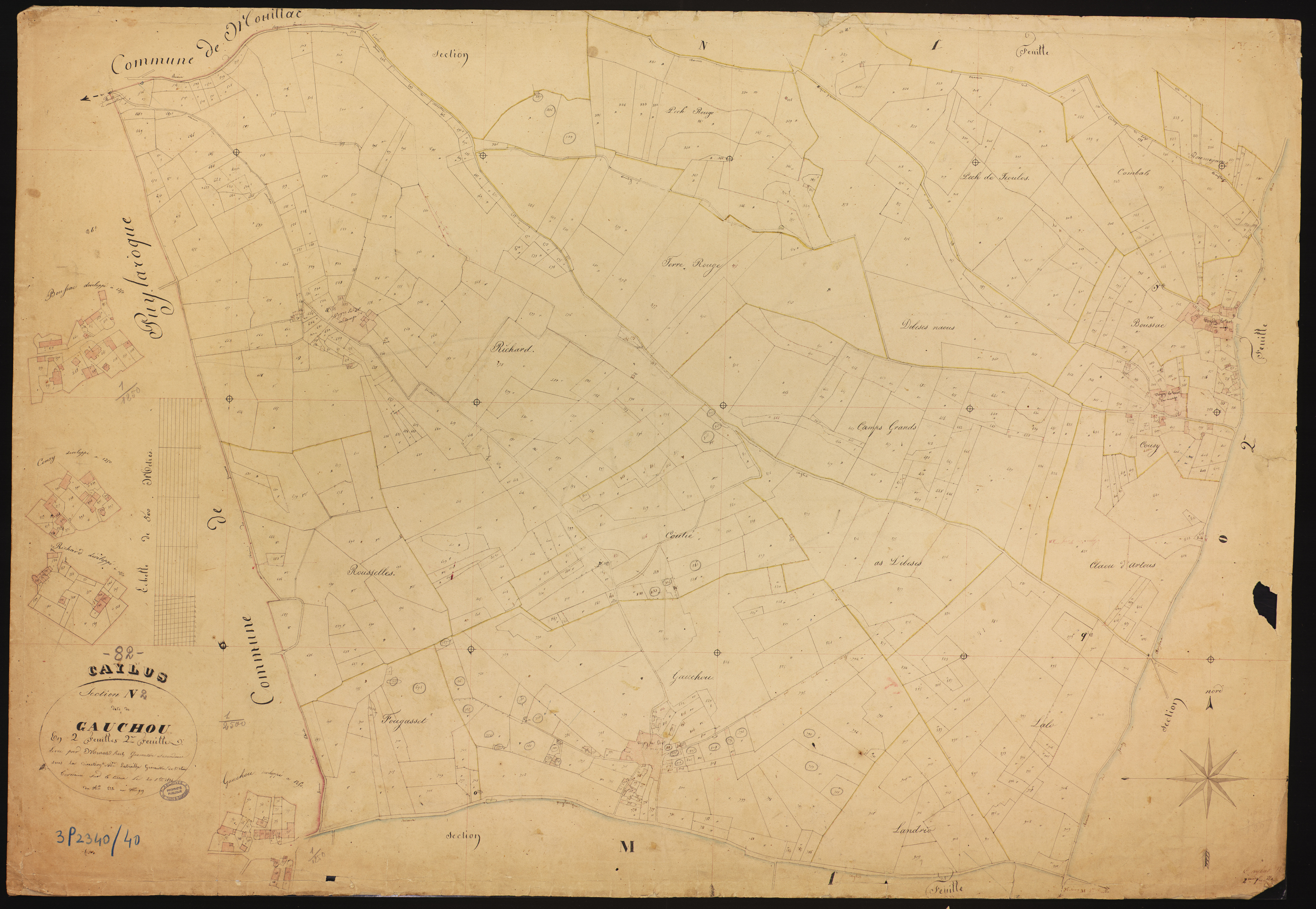 Caylus - Section N - Gauchou, 2e feuille