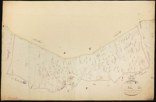 Cazals - Section B - Le Frau, 1ère feuille