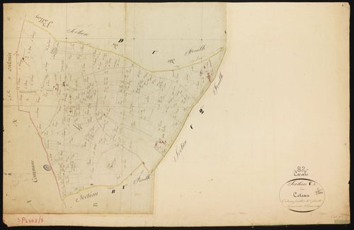 Cazals - Section C - Le Coteau, 1ère feuille