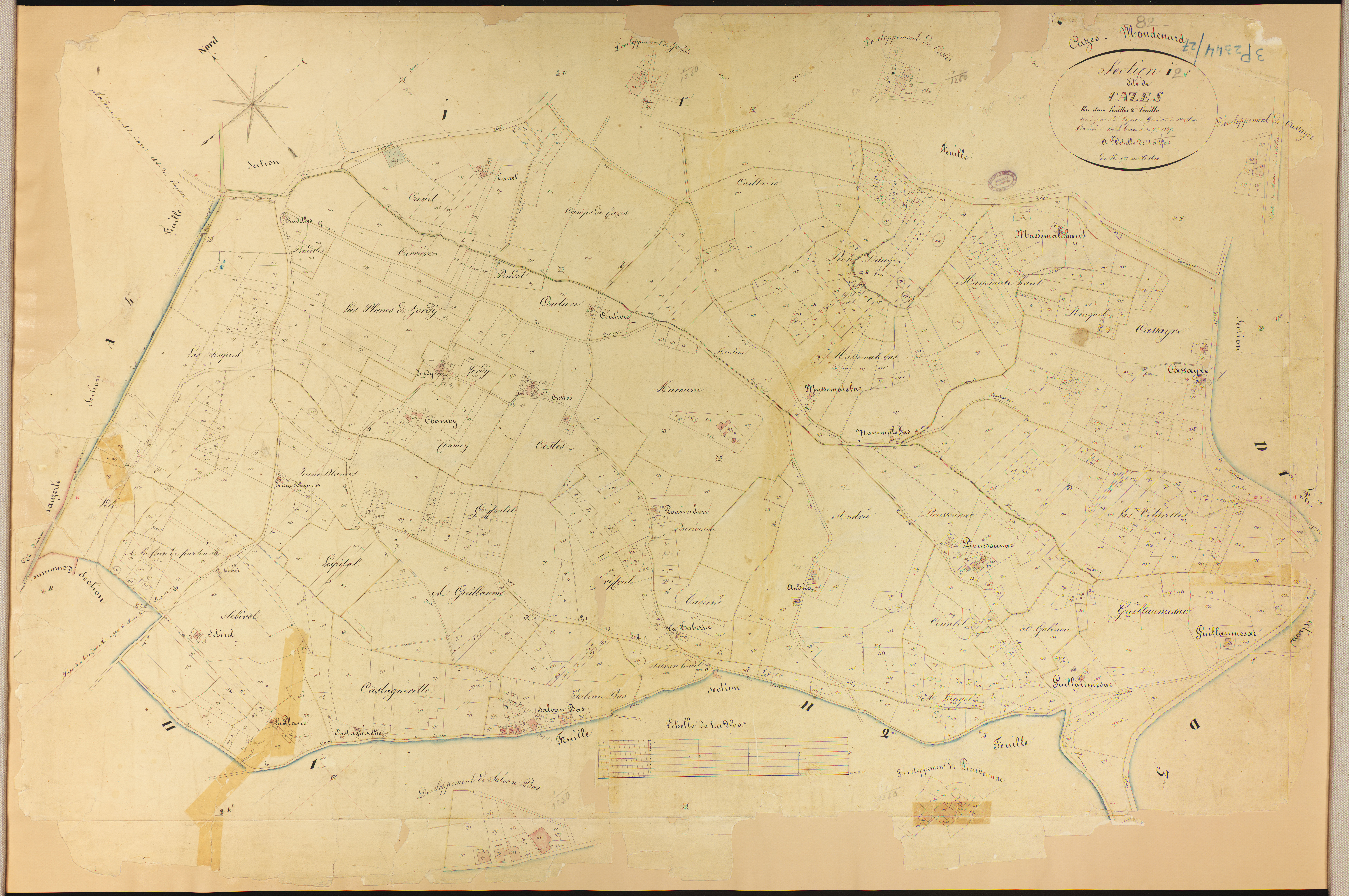 Cazes-Mondenard - Section I - Cazes, 2e feuille