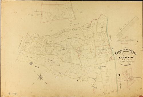 Cazes-Mondenard - Section A - Cazillac, 1ère feuille