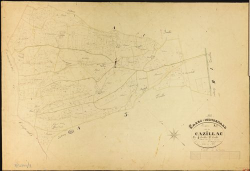 Cazes-Mondenard - Section A - Cazillac, 2e feuille